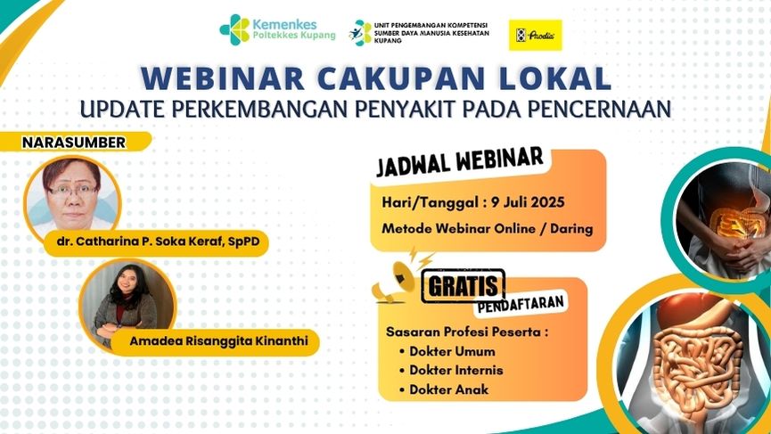 WEBINAR CAKUPAN LOKAL UPDATE PERKEMBANGAN PENYAKIT PADA PENCERNAAN