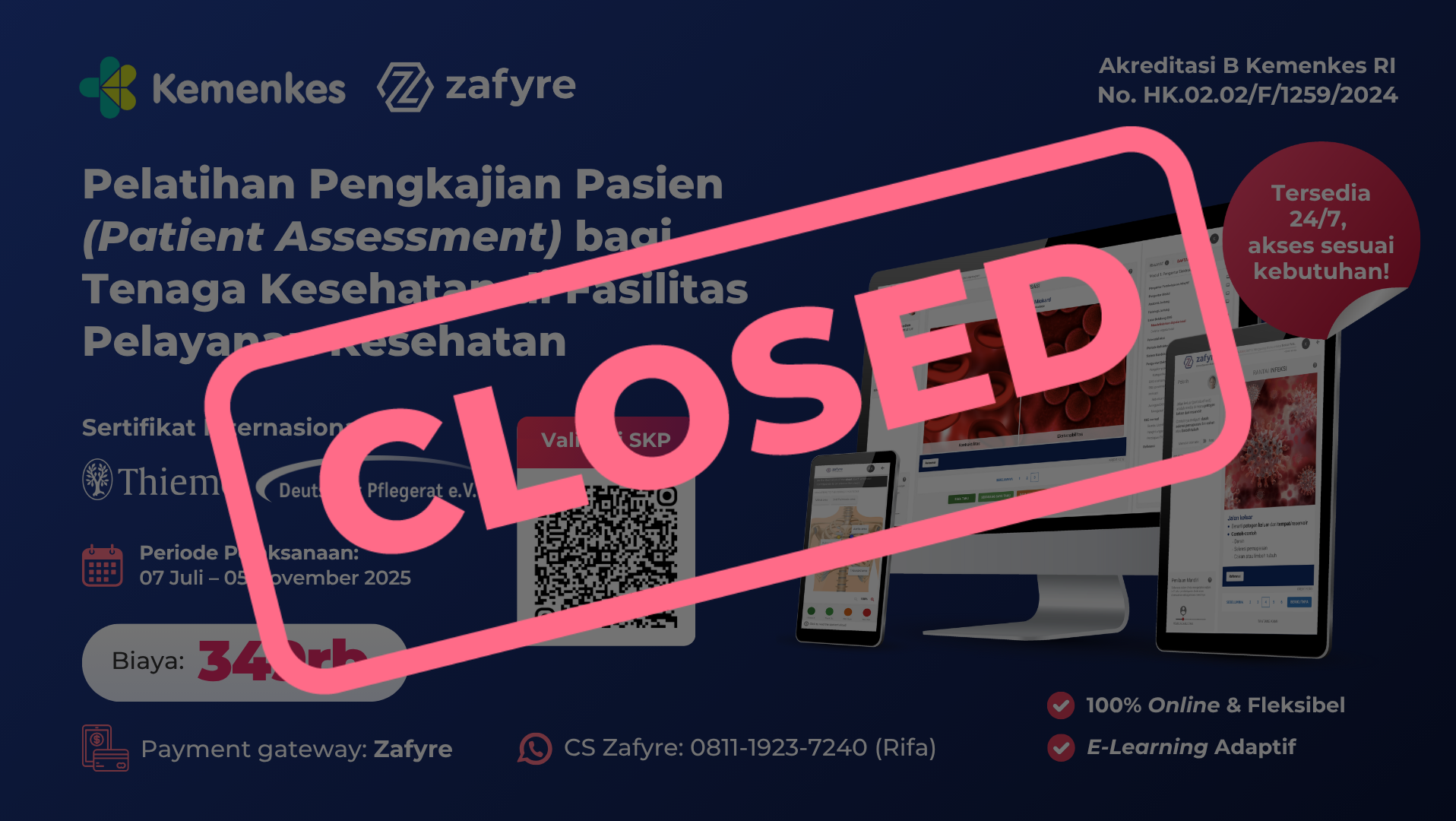 Pembelajaran Adaptif Pelatihan Pengkajian Pasien (Patient Assessment) Bagi Tenaga Kesehatan Di Fasilitas Pelayanan Kesehatan 2B
