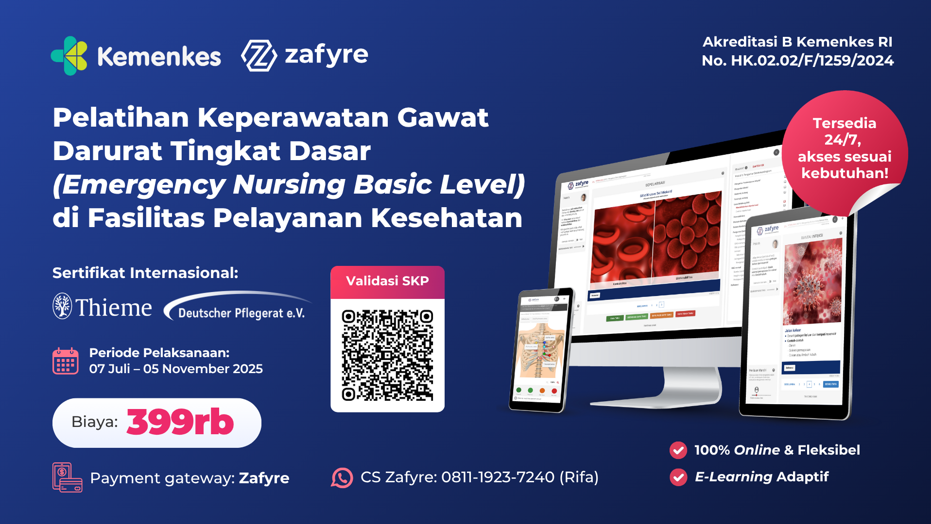 Pelatihan Keperawatan Gawat Darurat Tingkat Dasar (Emergency Nursing Basic Level) Di Fasilitas Pelayanan Kesehatan Angkatan 2