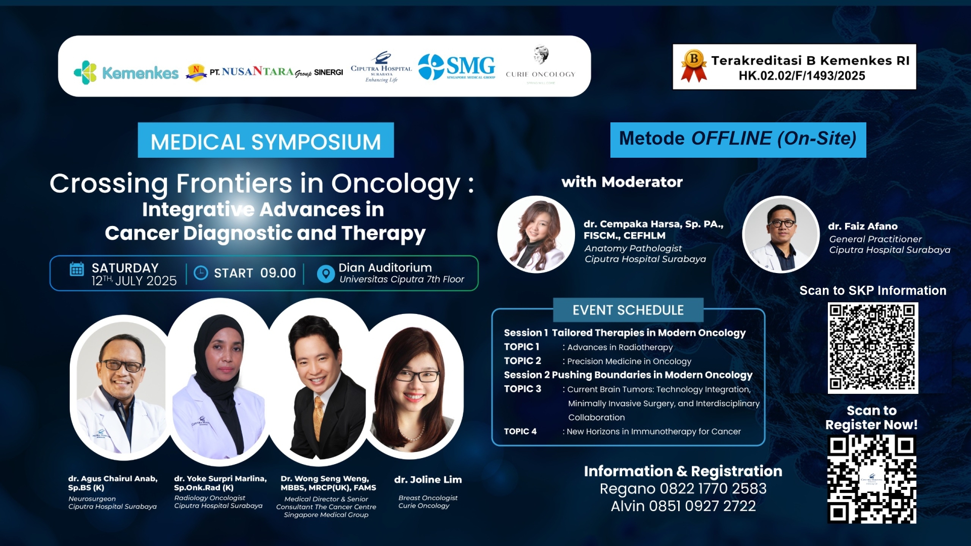 Crossing Frontiers in Oncology : Integrative Advances in Cancer Diagnostic and Therapy Angkatan 1
