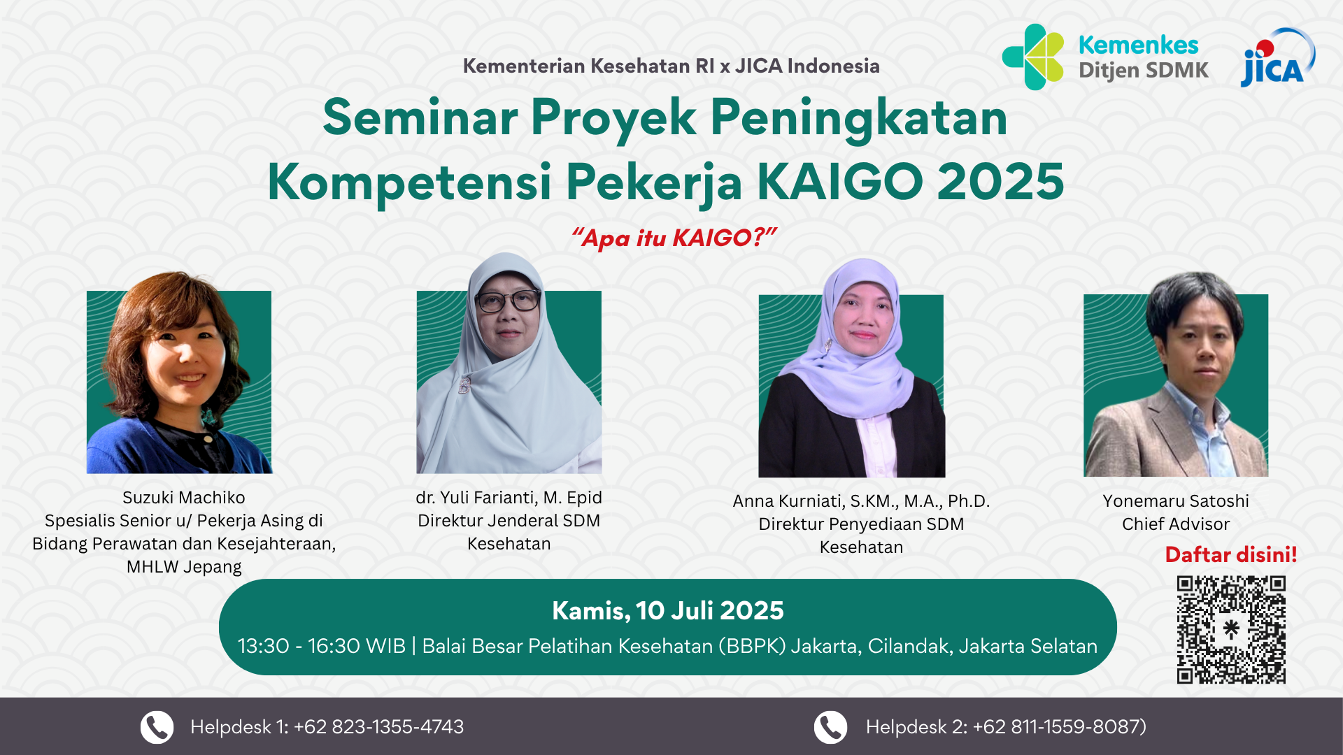 SEMINAR PROYEK PENINGKATAN KOMPETENSI PEKERJA KAIGO 2025 Angkatan 1