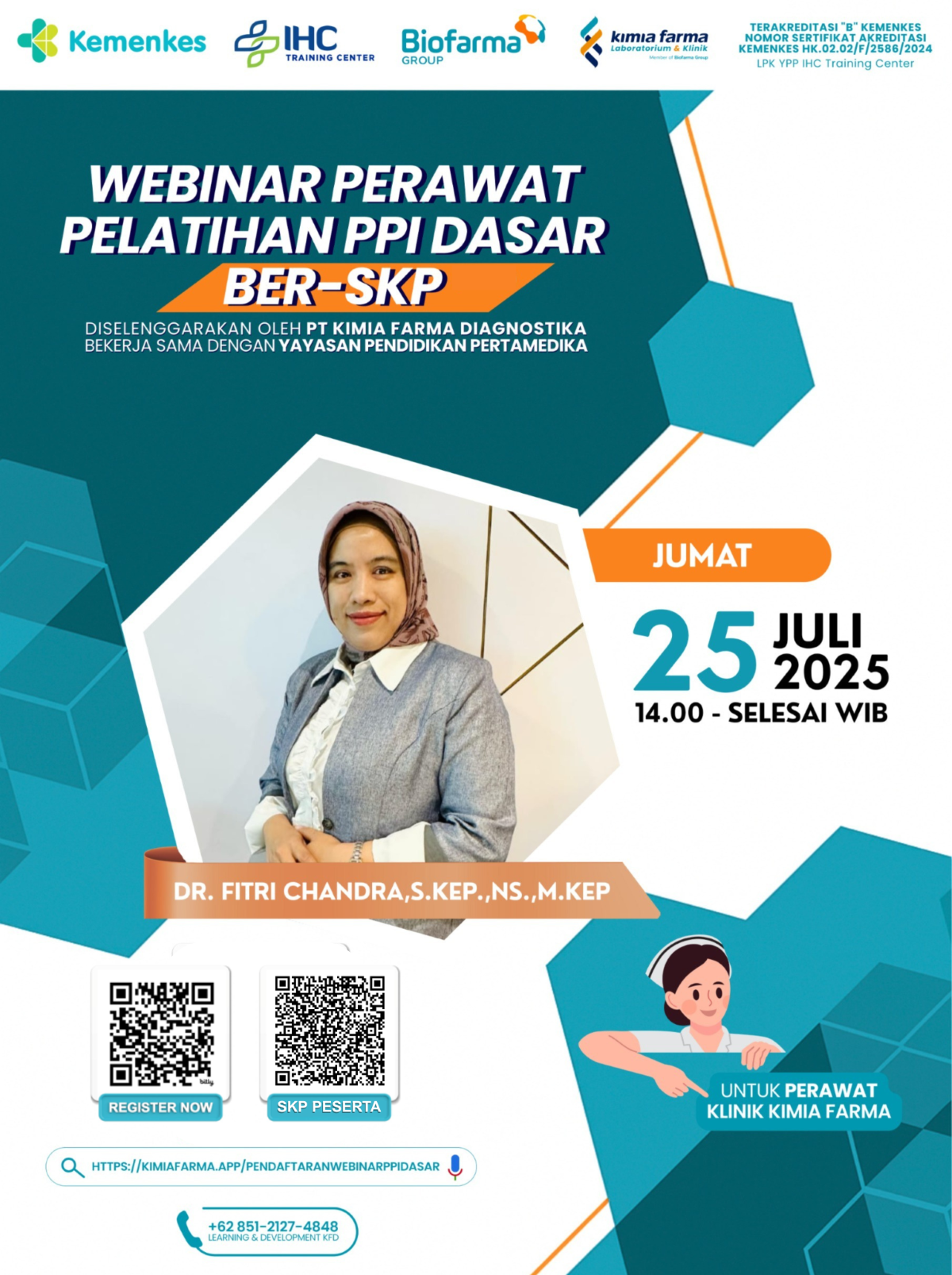 Webinar  Perawat Pelatihan PPI Dasar  Angkatan 1