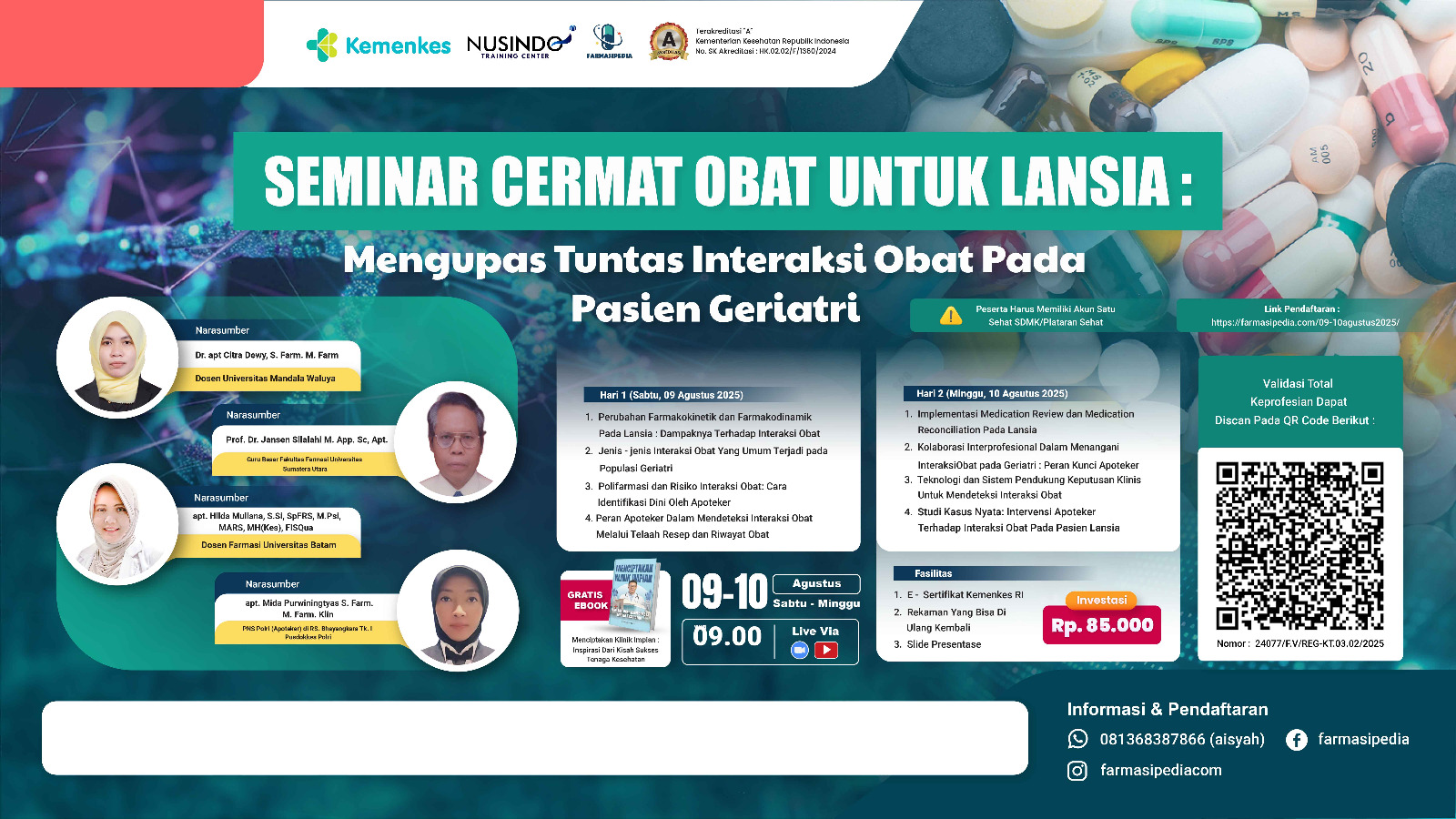 Cermat Obat untuk Lansia: Mengupas Tuntas  Interaksi Obat pada Pasien Geriatri Angkatan 1