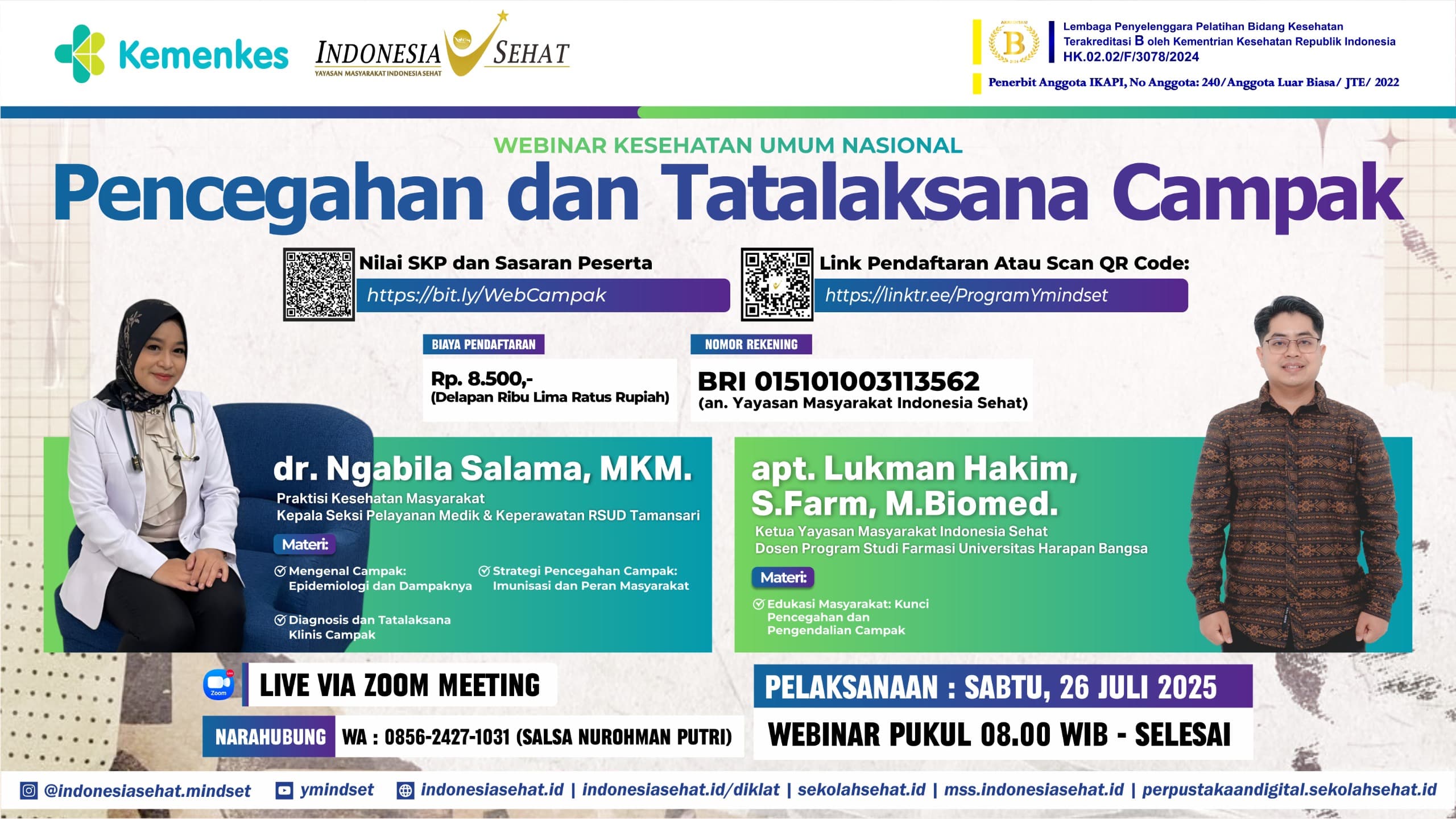 Pencegahan dan Tatalaksana Campak Angkatan 1