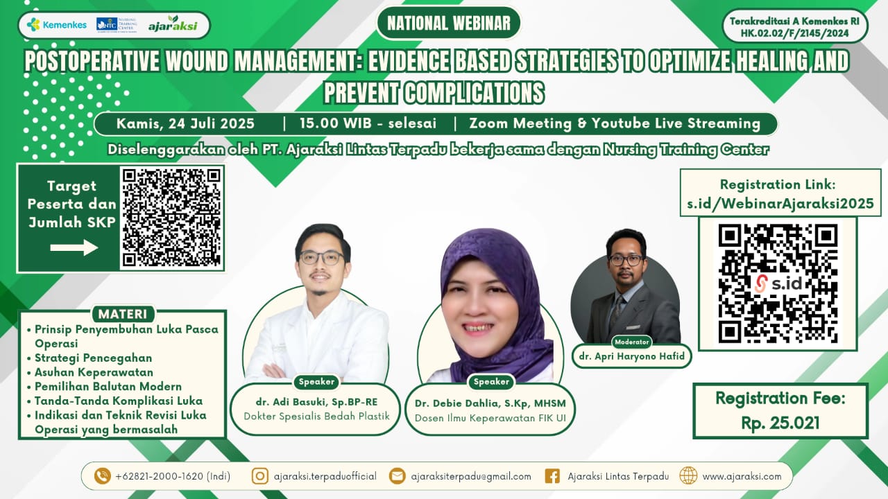 Postoperative Wound Management: Evidence Based Strategies to Optimize Healing and Prevent Complications Angkatan 1