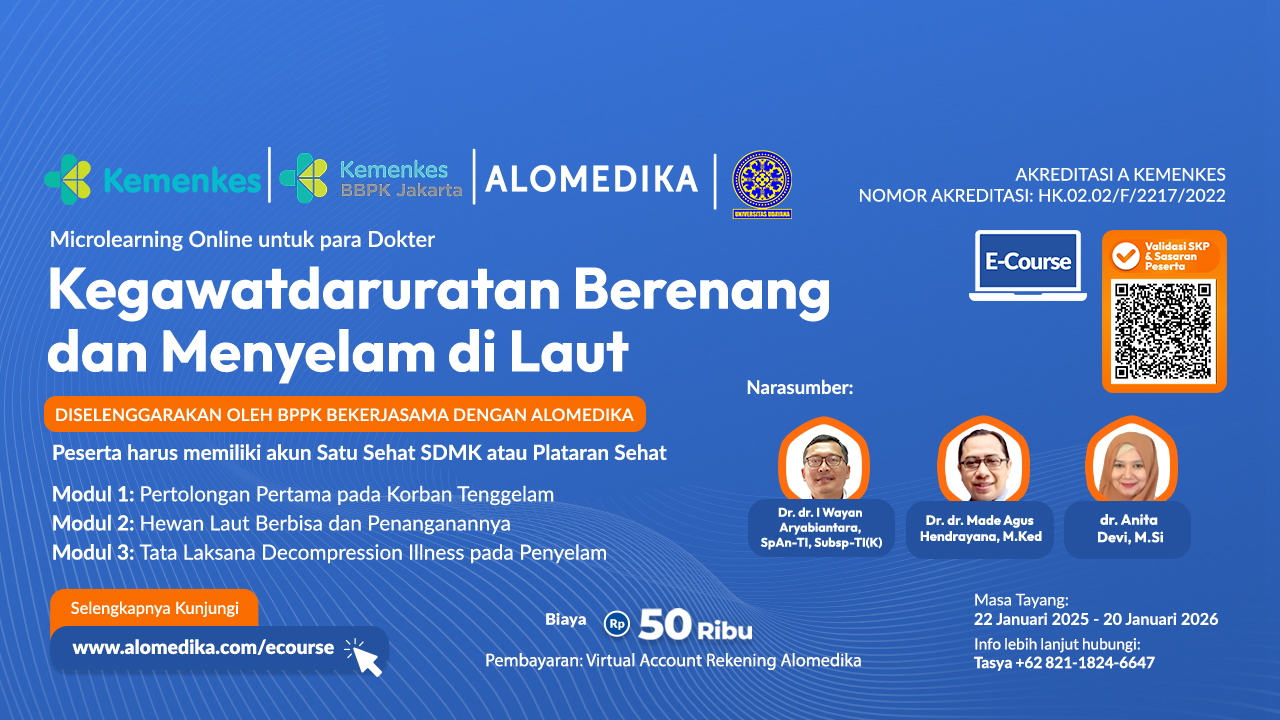 ALOMEDIKA e-Course - Kegawatdaruratan Berenang dan Menyelam di Laut