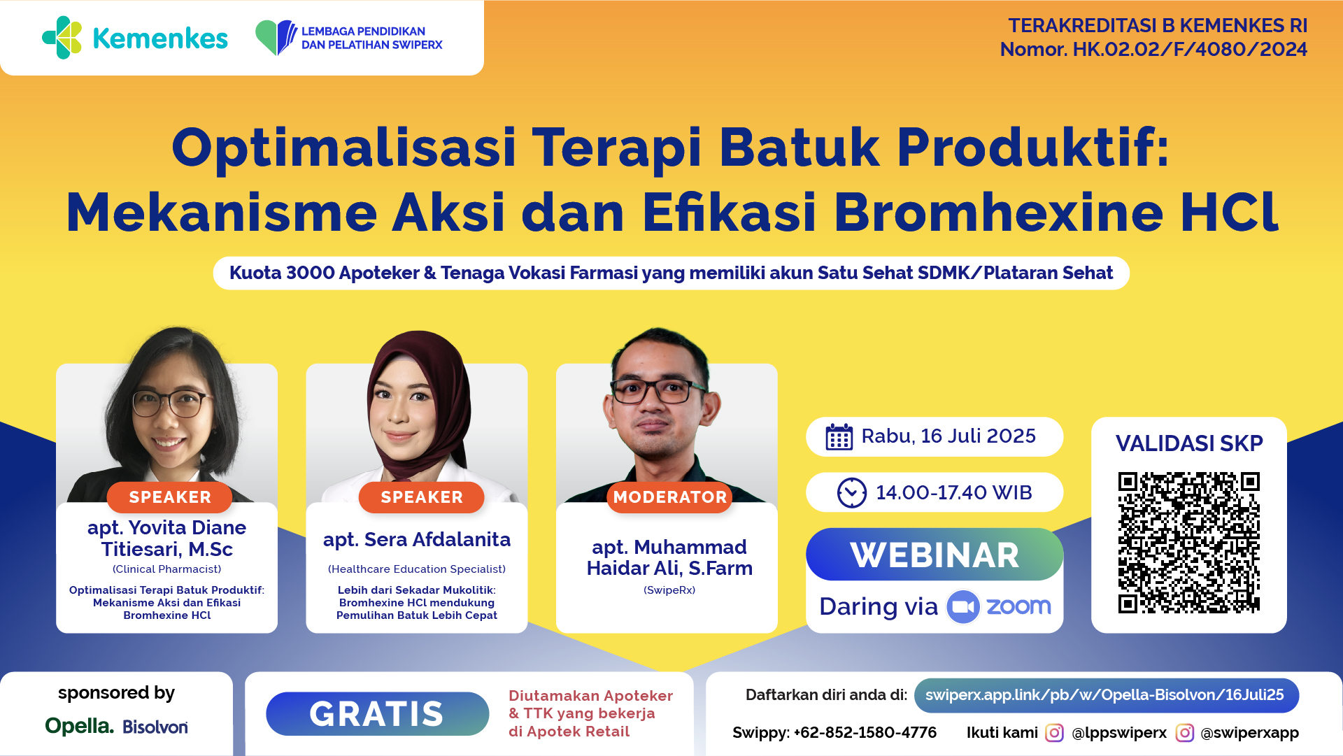  Optimalisasi Terapi Batuk Produktif: Mekanisme Aksi dan Efikasi Bromhexine HCL Angkatan 1