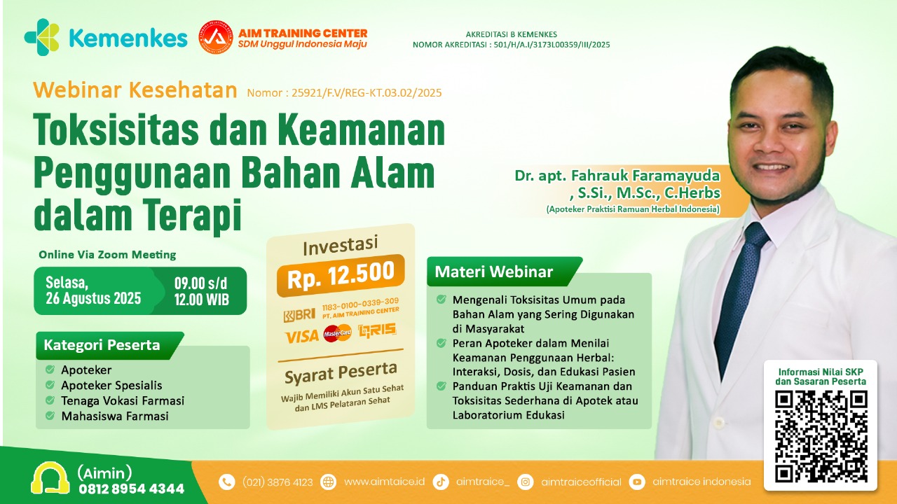 TOKSISITAS DAN KEAMANAN PENGGUNAAN BAHAN ALAM DALAM TERAPI Angkatan 1