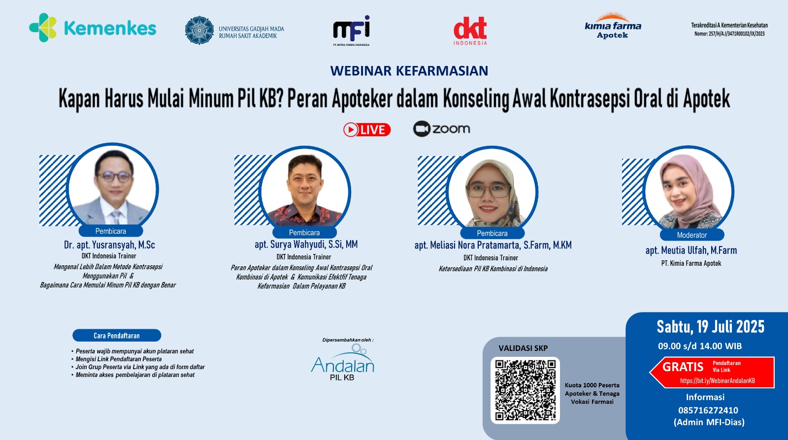 Kapan Harus Mulai Minum Pil KB? Peran Apoteker dalam Konseling Awal Kontrasepsi Oral di Apotek Angkatan 1
