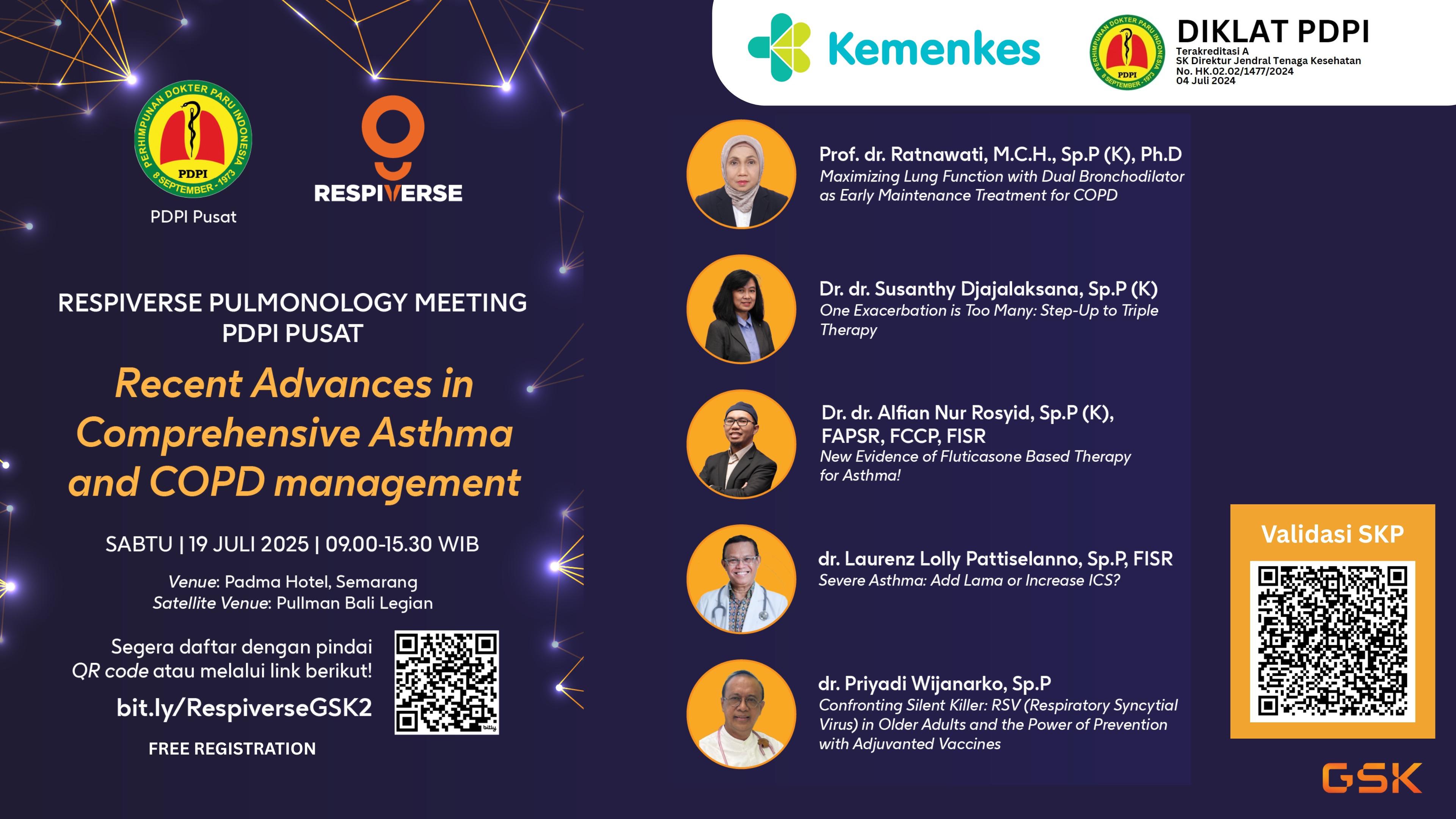 RESPIVERSE 2.0: Recent Advances in Comprehensive Asthma and COPD Management Angkatan 2