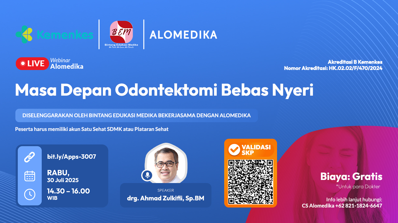 Alomedika Webinar - Masa Depan Odontektomi Bebas Nyeri Angkatan 1