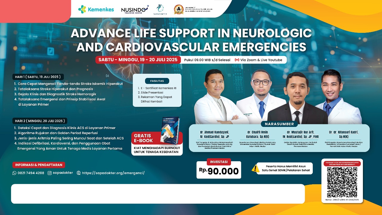 Advance Life Support In Neurologic And  Cardiovascular Emergencies  Angkatan 1