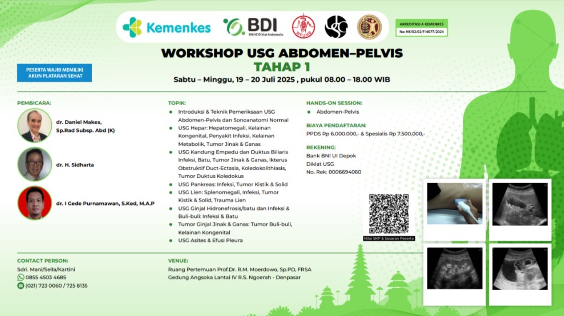 USG Abdomen-Pelvis Tahap 1 Kerjasama PPDS IPD FK UNUD  Angkatan 8