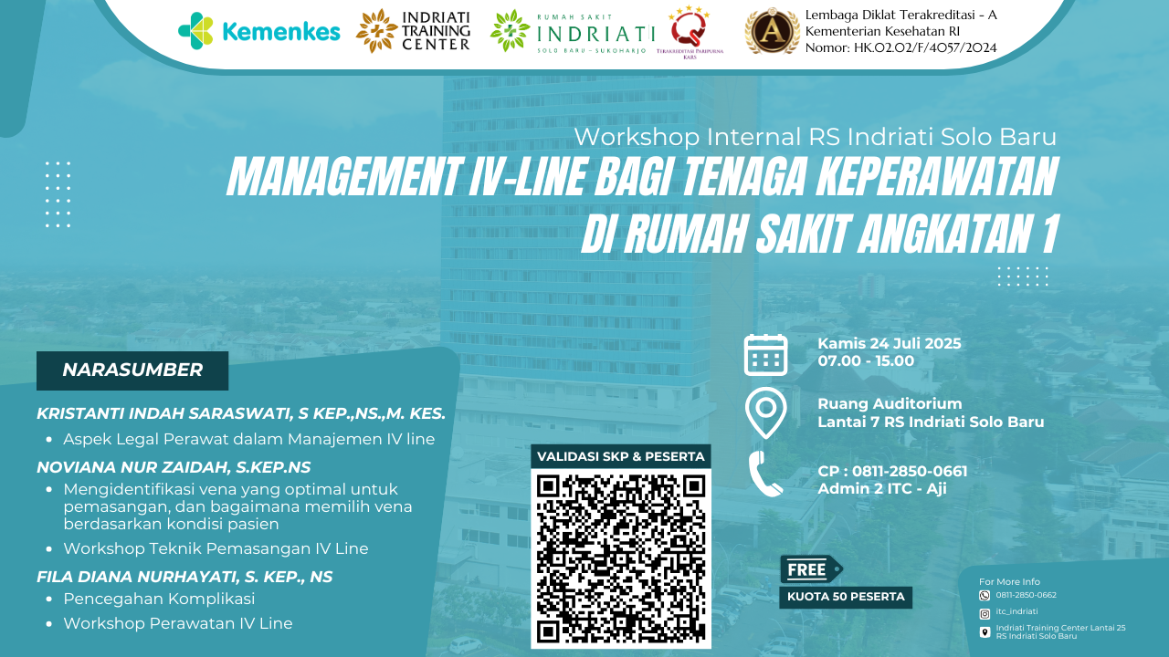 MANAGEMENT IV-LINE BAGI TENAGA KEPERAWATAN DI RUMAH SAKIT Angkatan 1