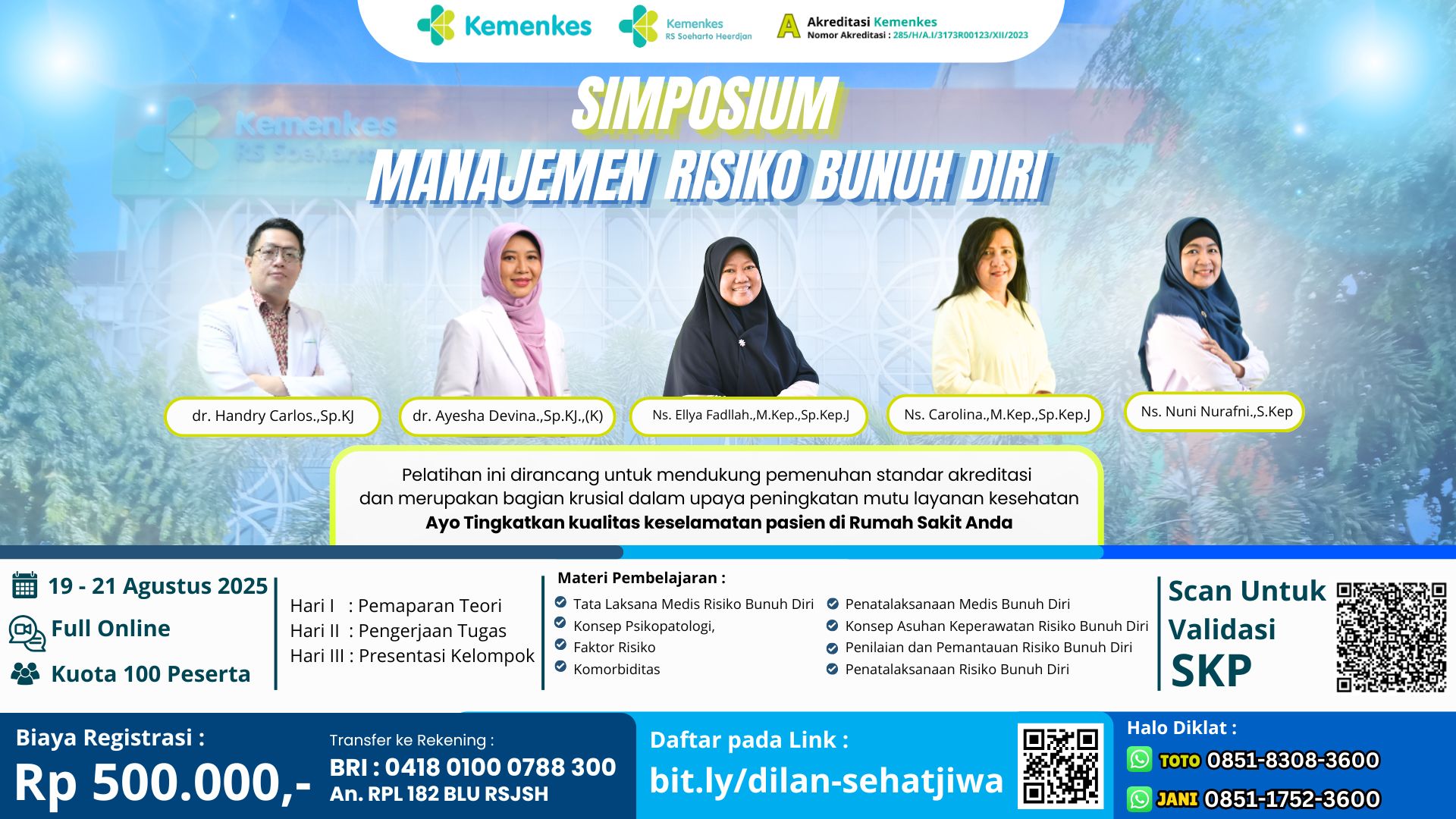 Simposium Manajemen Risiko Bunuh Diri Angkatan 1
