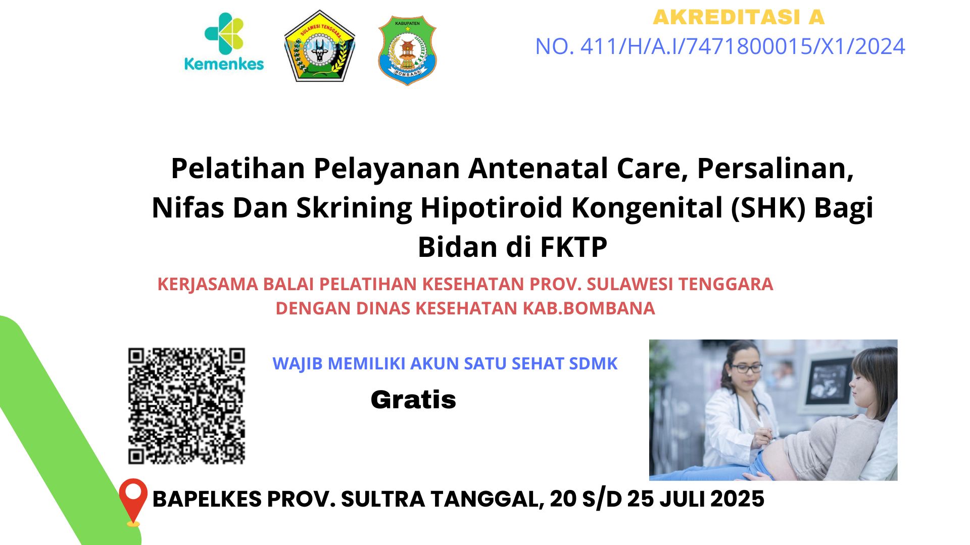 Pelatihan Pelayanan Antenatal Care, Persalinan, Nifas Dan Skrining Hipotiroid Kongenital (SHK) Bagi Bidan di FKTP Angkatan 1