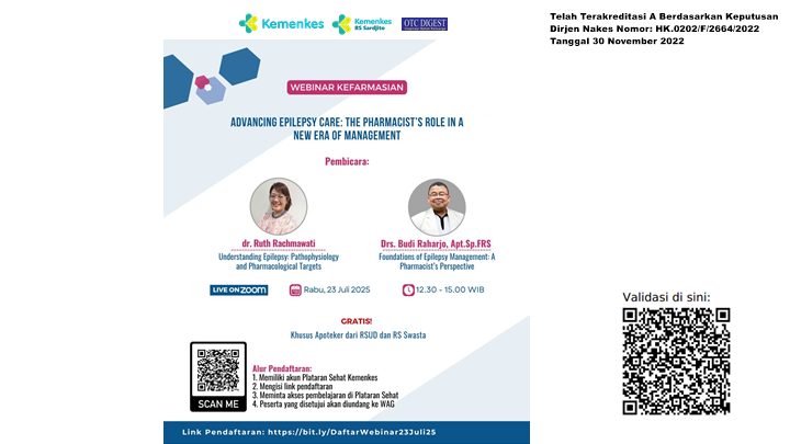Webinar Advancing Epilepsy Care The Pharmacists Role in a New Era of Management Angkatan 1