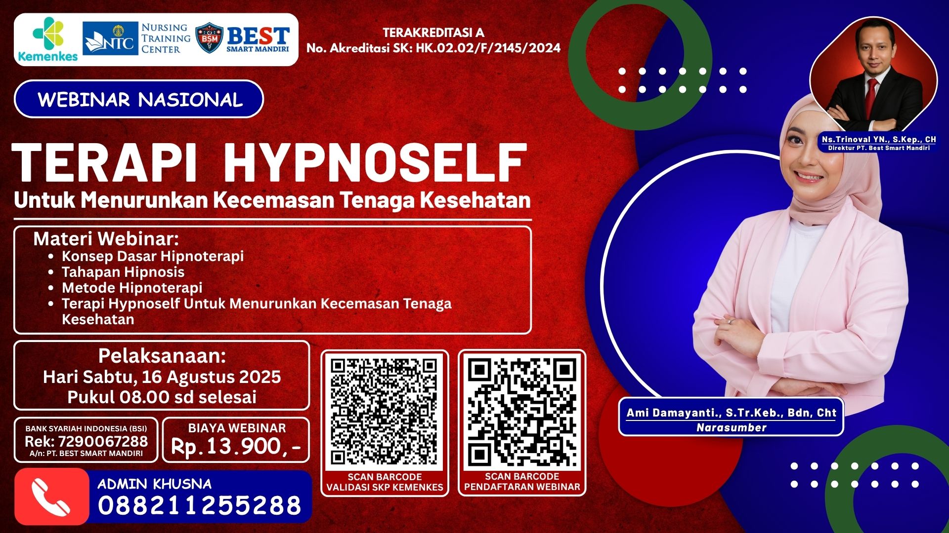 Terapi Hypno Self Untuk Menurunkan Kecemasan Tenaga Kesehatan Angkatan 1