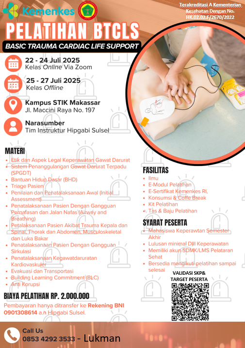 Pelatihan Basic Trauma Cardiac Life Support (BTCLS) Angkatan 59