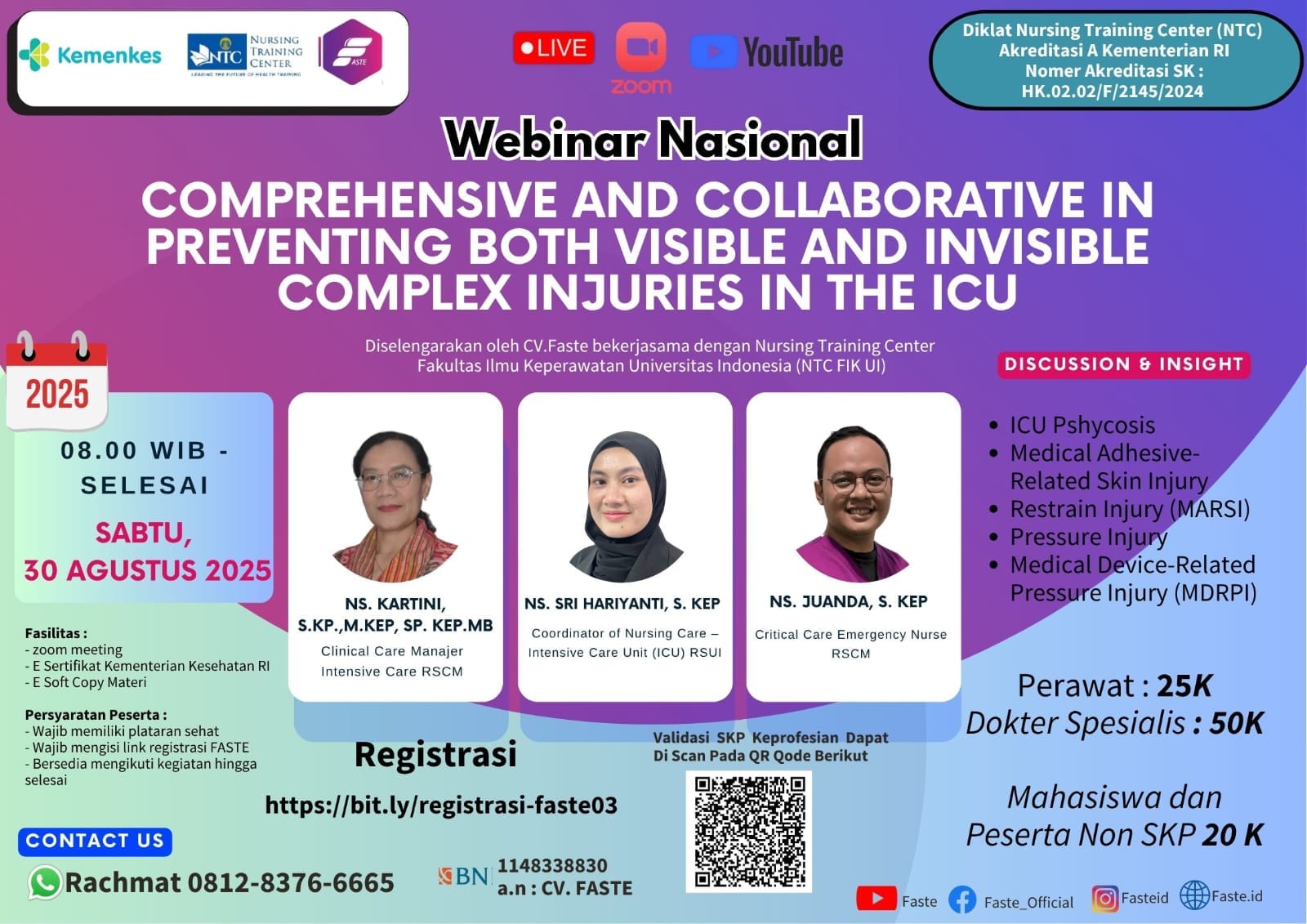 Comprehensive And Collaborative In Preventing Both Visible And Invisible Complex Injuries In The ICU Angkatan 1