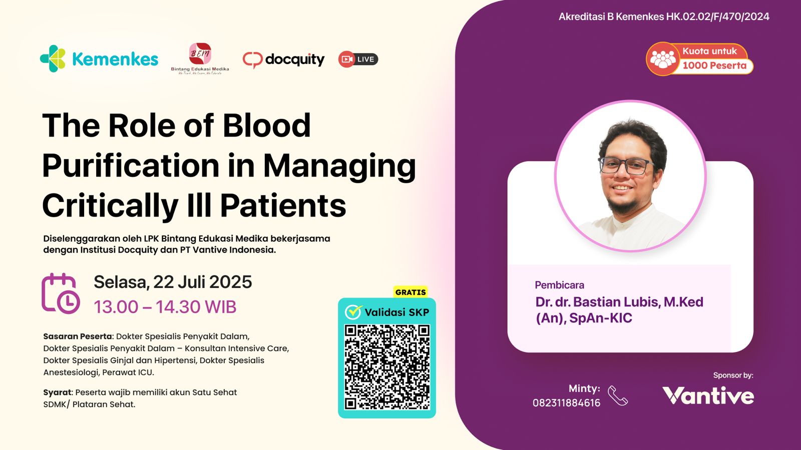 The Role of Blood Purification in Managing Critical Ill Patient Angkatan 1