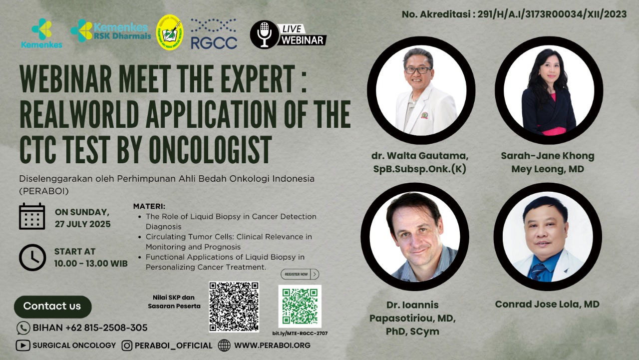 Meet The Exepert : Realworld application of the CTC test by oncologist Angkatan 1