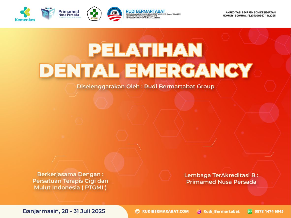 Pelatihan Dental Emergency bagi Terapis Gigi dan Mulut Angkatan 1