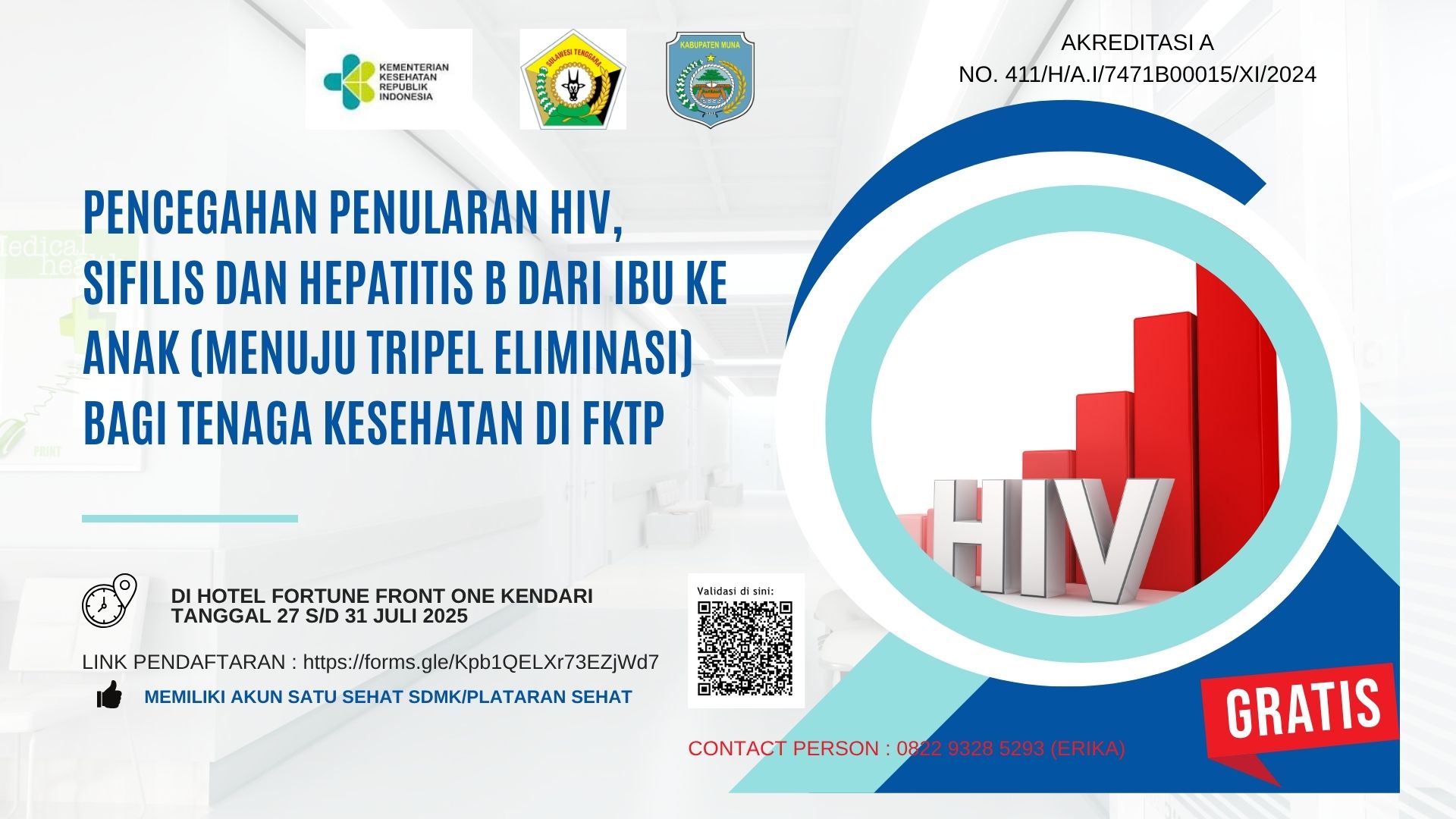Pelatihan Pencegahan Penularan HIV, Sifilis dan Hepatitis B dari Ibu Ke Anak (Menuju Triple Eliminasi) Angkatan 1