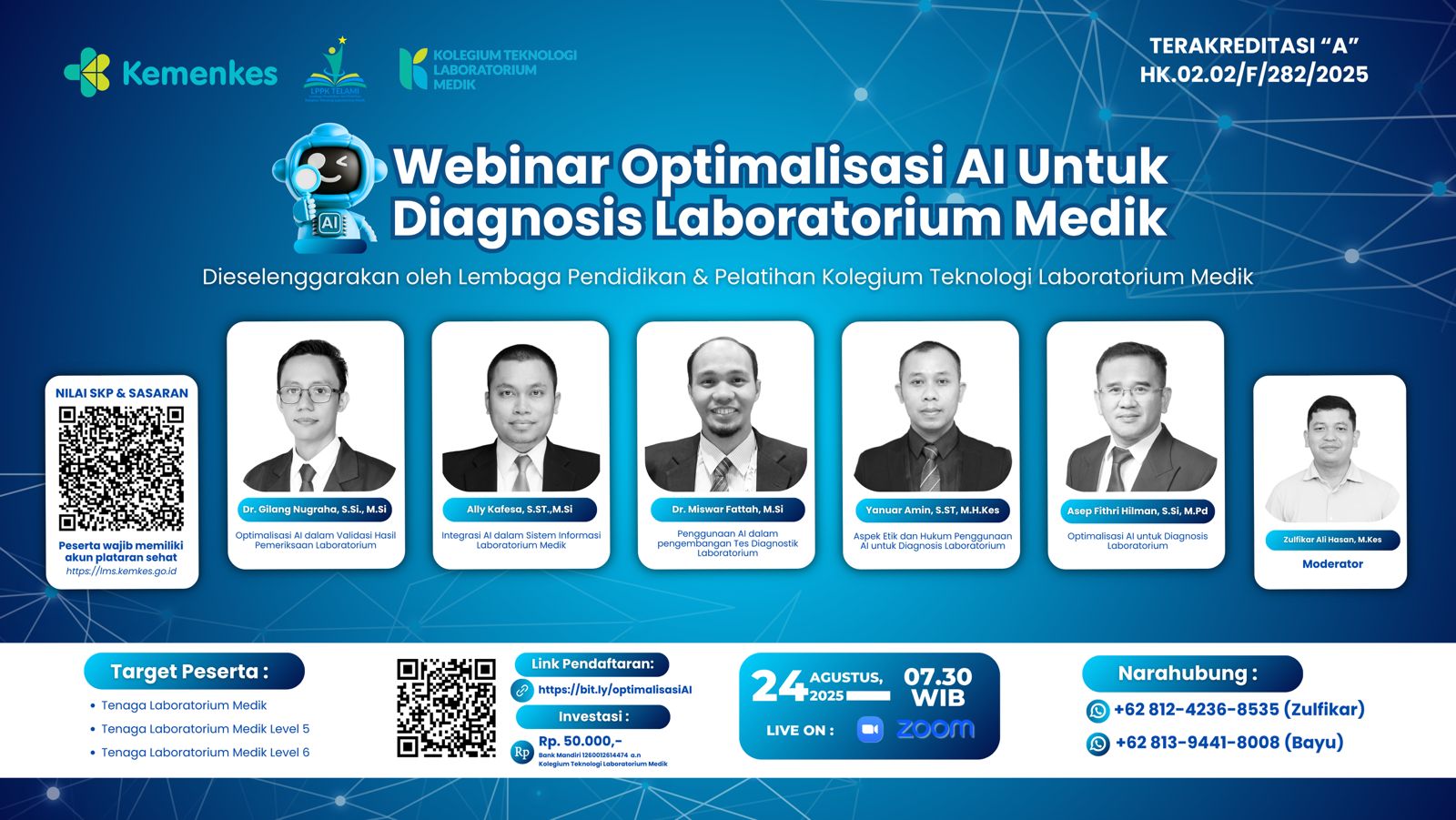 Webinar Nasional Optimalisasi AI Untuk Diagnosis Laboratorium Medik Angkatan 1