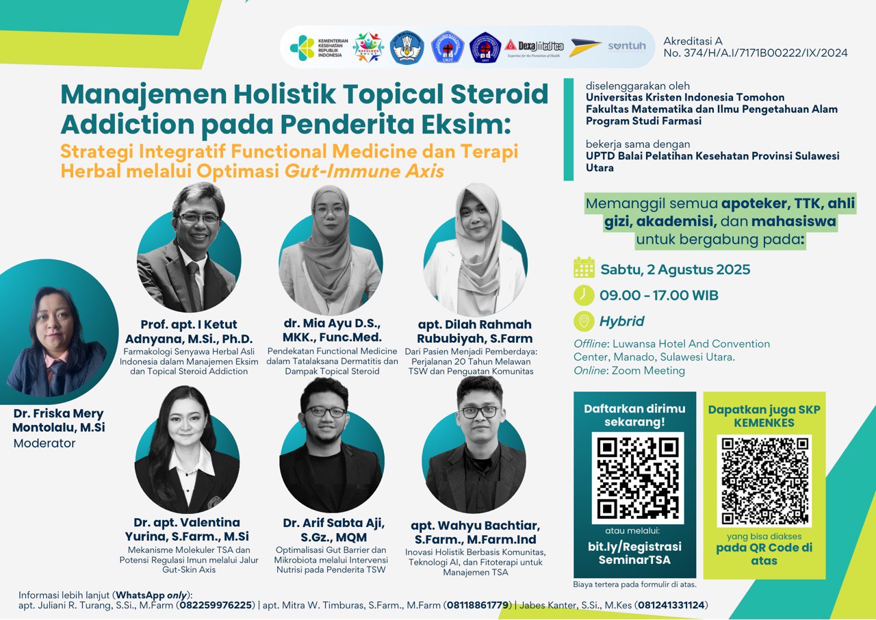 MANAJEMEN HOLISTIK TOPICAL STEROID ADDICTION  PADA PENDERITA EKSIM: STRATEGI INTEGRATIF  FUNCTIONAL MEDICINE DAN TERAPI HERBAL  MELALUI OPTIMASI GUT - IMMUNE AXIS Angkatan 1