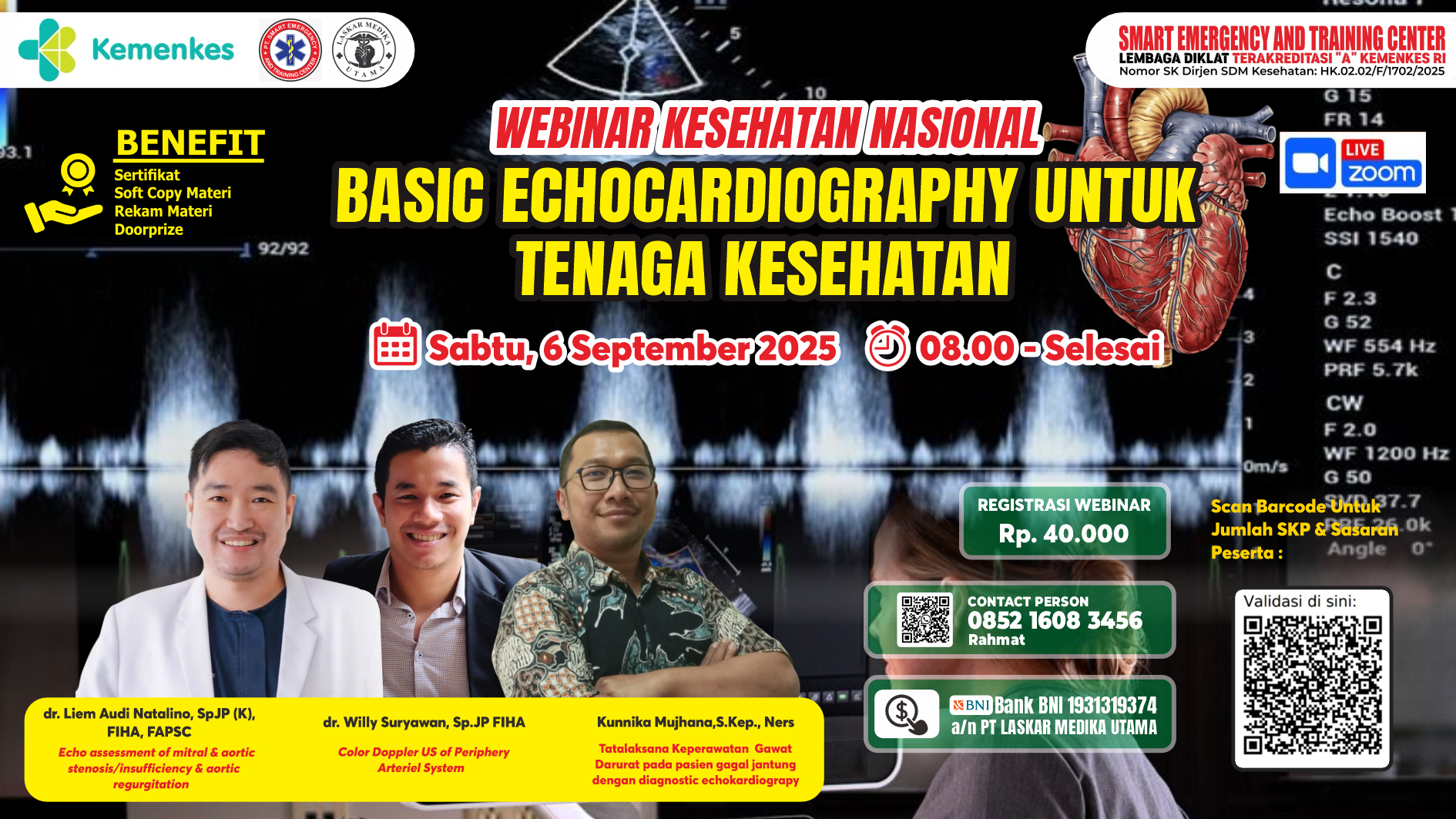 BASIC ECHOCARDIOGRAPHY UNTUK TENAGA KESEHATAN Angkatan 1