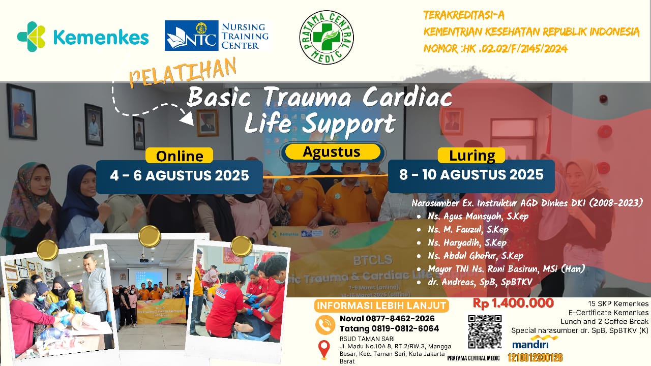 Pelatihan Basic Trauma Cardiac Life Support (BTCLS) Angkatan 18