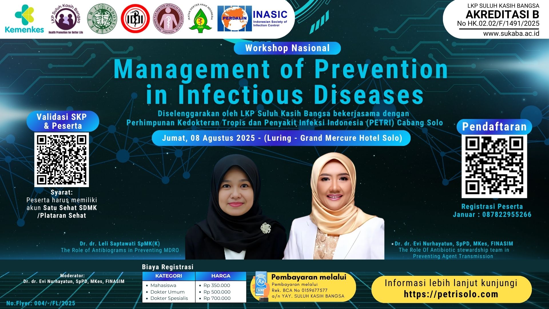Workshop: Management of Prevention in Infectious Diseases Angkatan 1