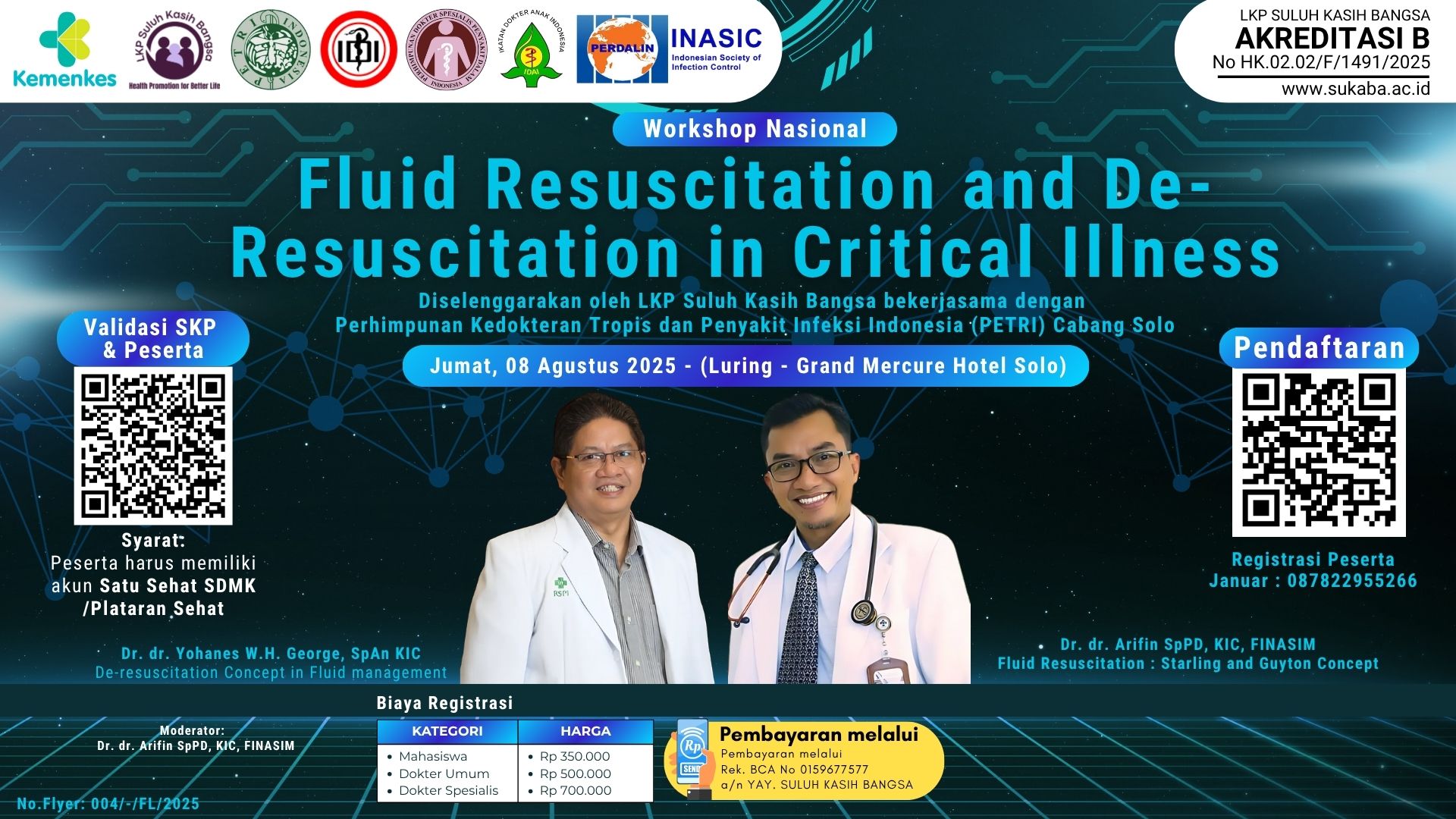 Workshop: Fluid Resuscitation and De-Resuscitation in Critical Illness Angkatan 1
