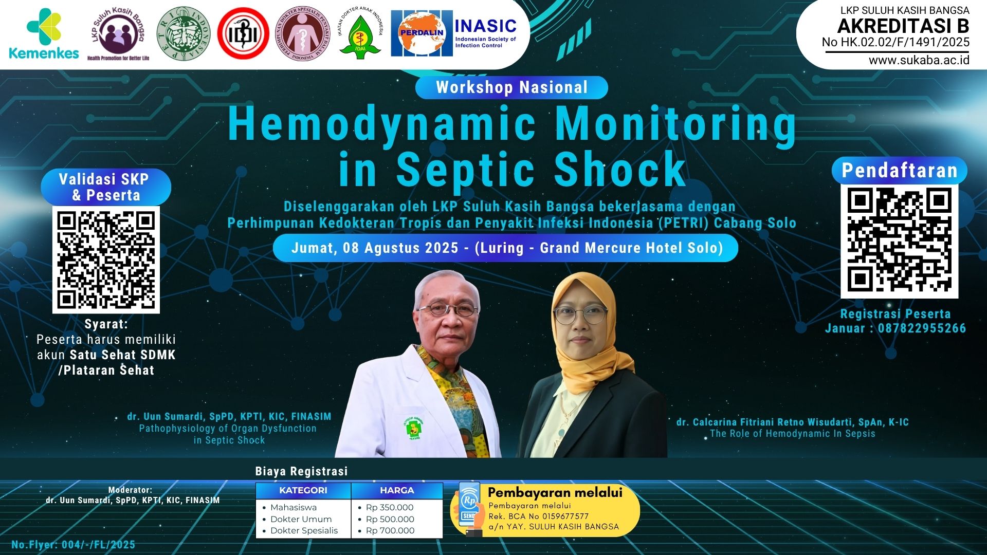 Workshop: Hemodynamic Monitoring in Septic Shock Angkatan 1