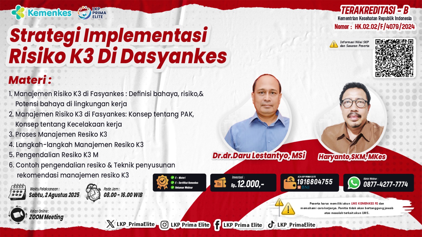 Strategi Implementasi Risiko K3 di Fasyankes Angkatan 1