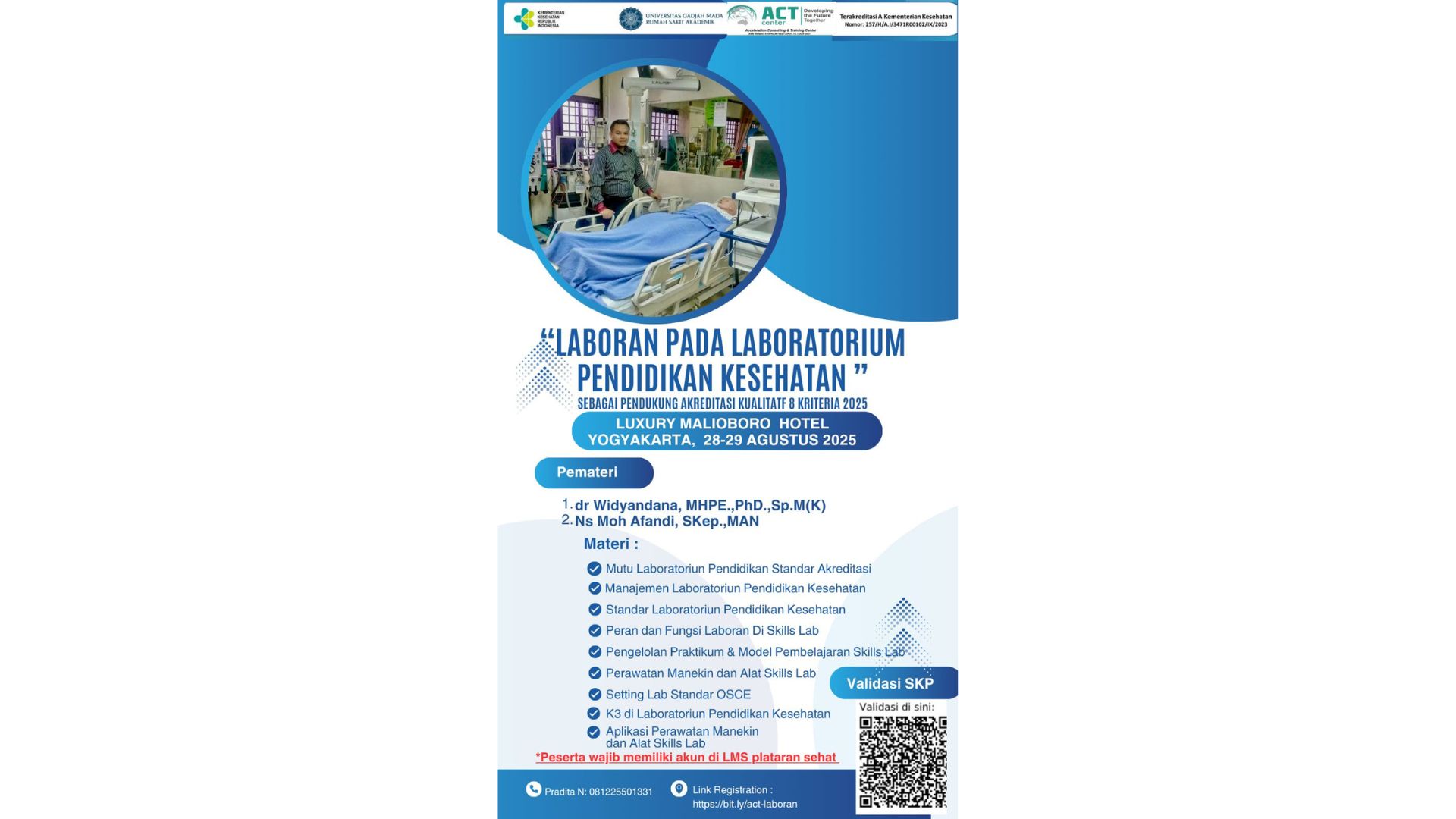 Laboran Pada Laboratorium Pendidikan Kesehatan  sebagai Pendukung Akreditasi Kualitatif 8 Kriteria 2025 Angkatan 1