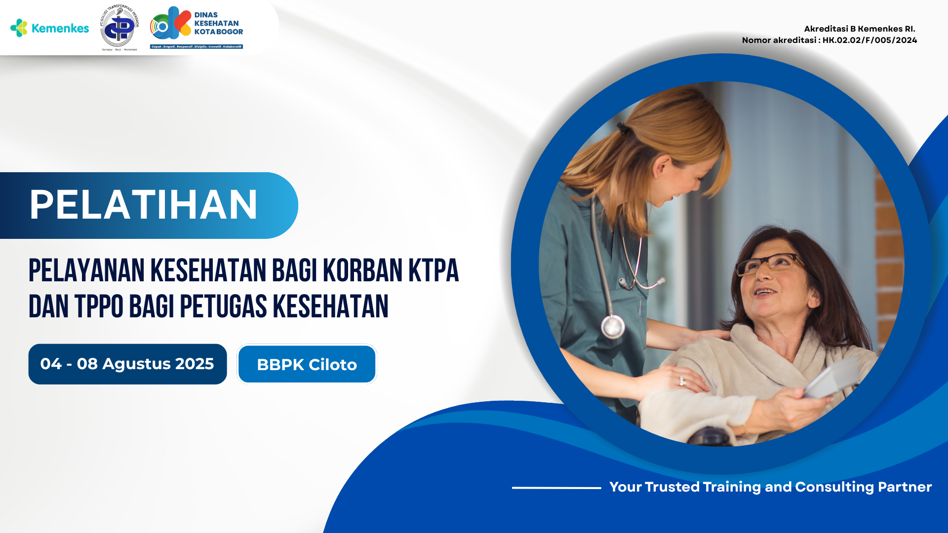 Pelatihan Pelayanan Kesehatan bagi Korban KTPA dan TPPO bagi Petugas Kesehatan Angkatan 3