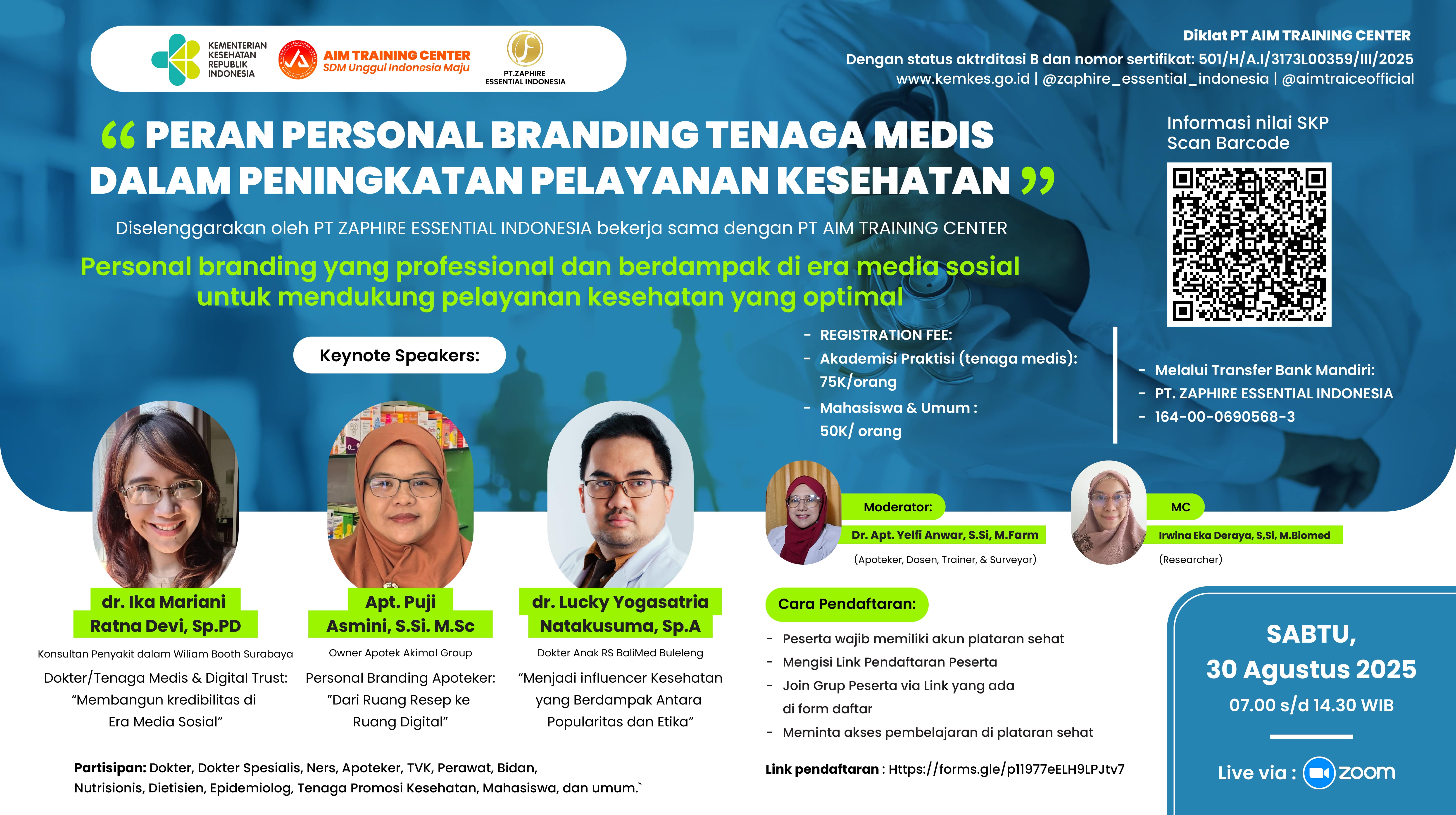 PERAN PERSONAL BRANDING TENAGA MEDIS DALAM PENINGKATAN PELAYANAN KESEHATAN Angkatan 1