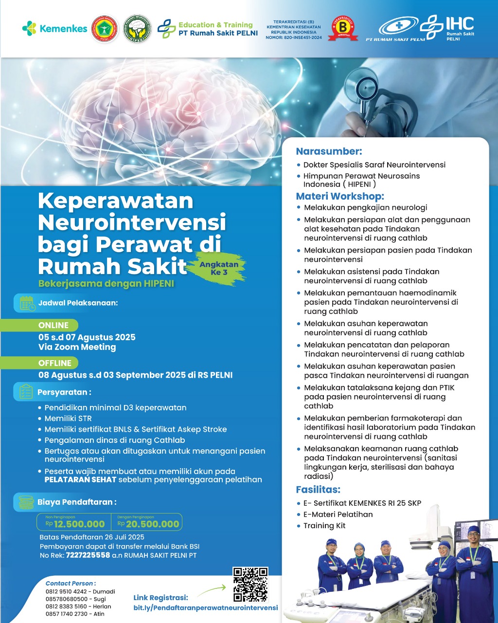 Pelatihan Keperawatan Neurointervensi Bagi Perawat Di Rumah Sakit Angkatan 3