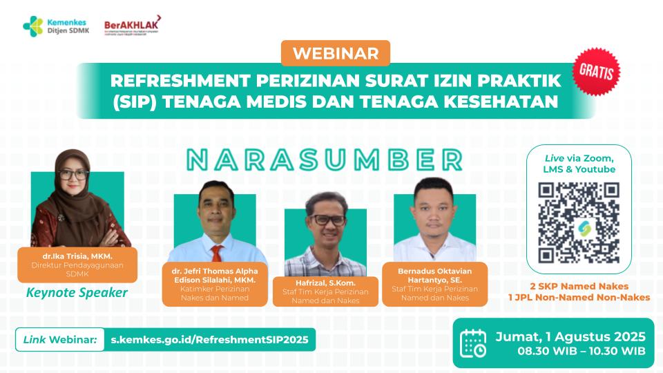 Webinar Refreshment Perizinan Surat Izin Praktik Tenaga Medis Dan Tenaga Kesehatan Angkatan 2