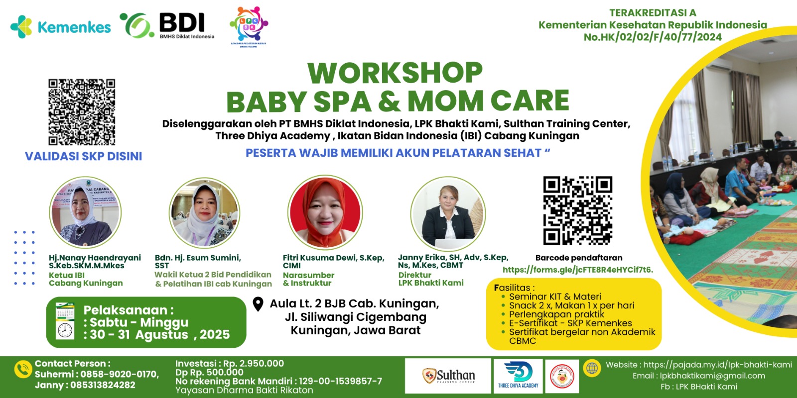 Baby Spa and Mom Care Angkatan 1