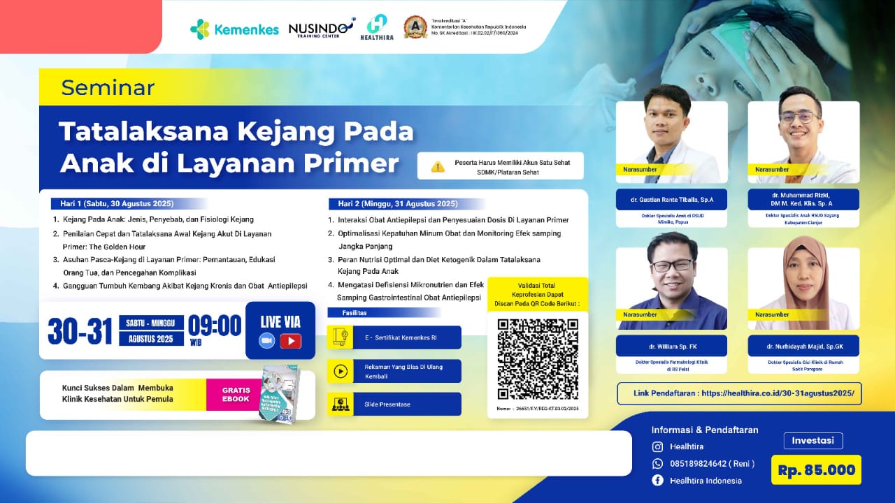 Tatalaksana Kejang pada Anak di Layanan   Primer  Angkatan 1