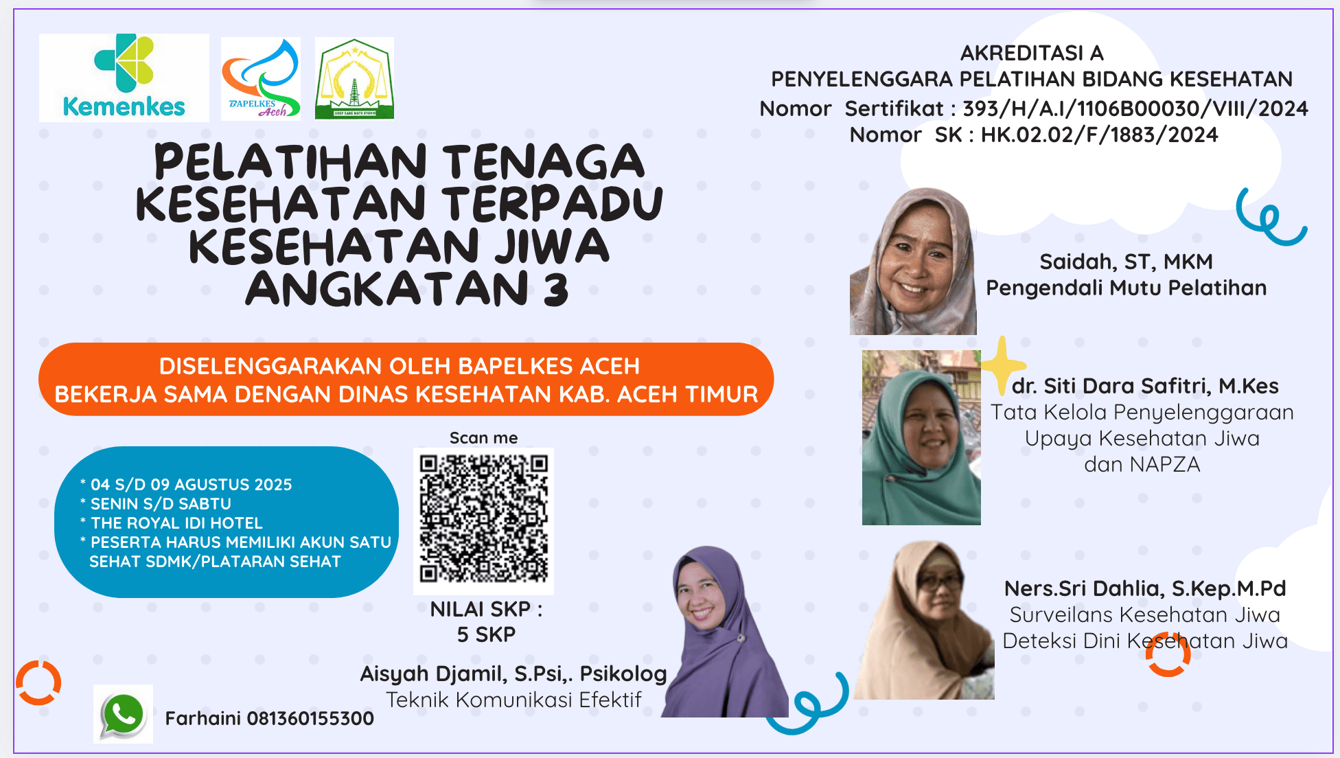 Pelatihan Tenaga Kesehatan Terpadu Kesehatan Jiwa Angkatan 3