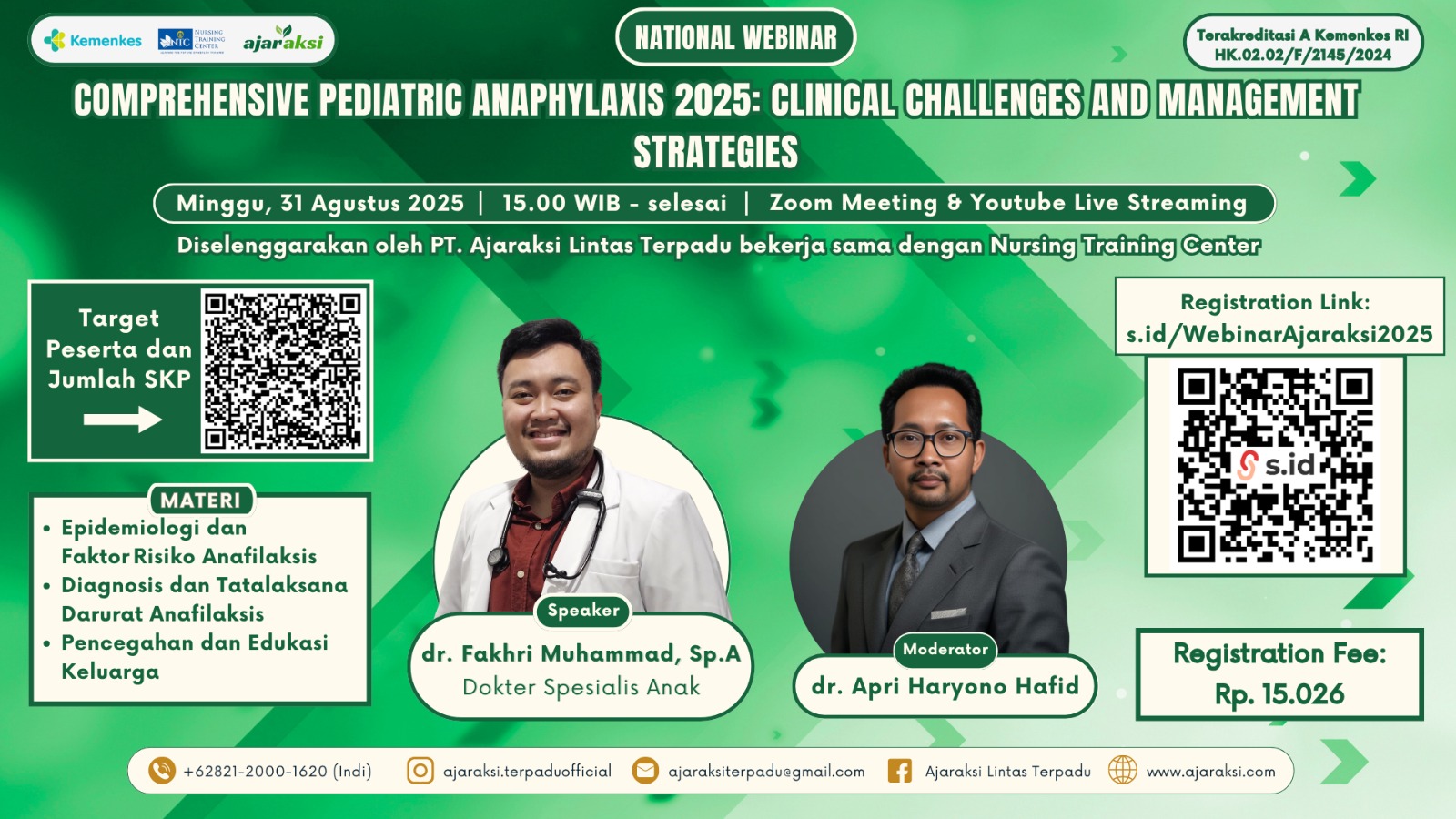 Comprehensive Pediatric Anaphylaxis 2025: Clinical Challenges and Management Strategies Angkatan 1