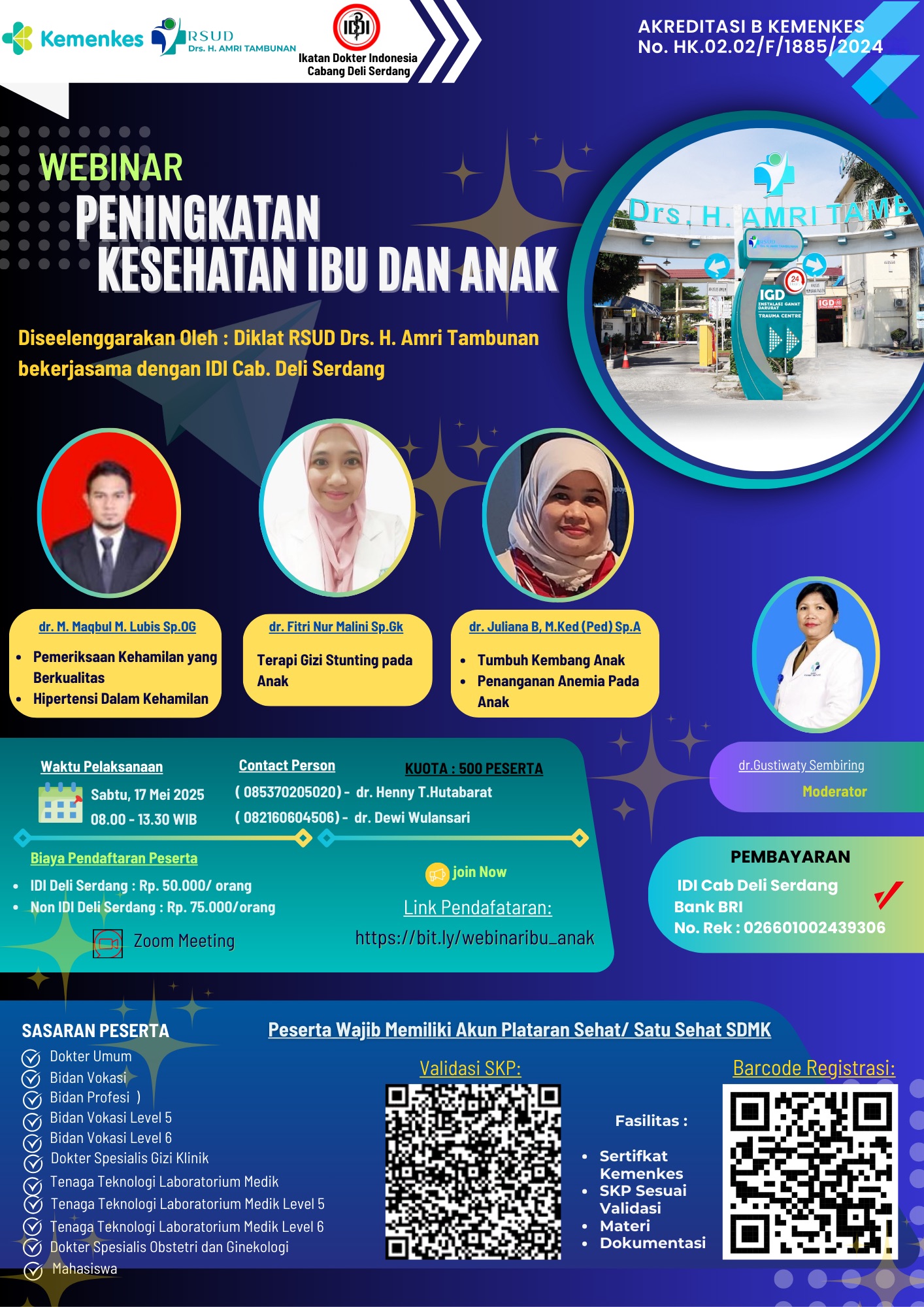 Webinar Peningkatan Kesehatan Ibu dan Anak Angkatan 1
