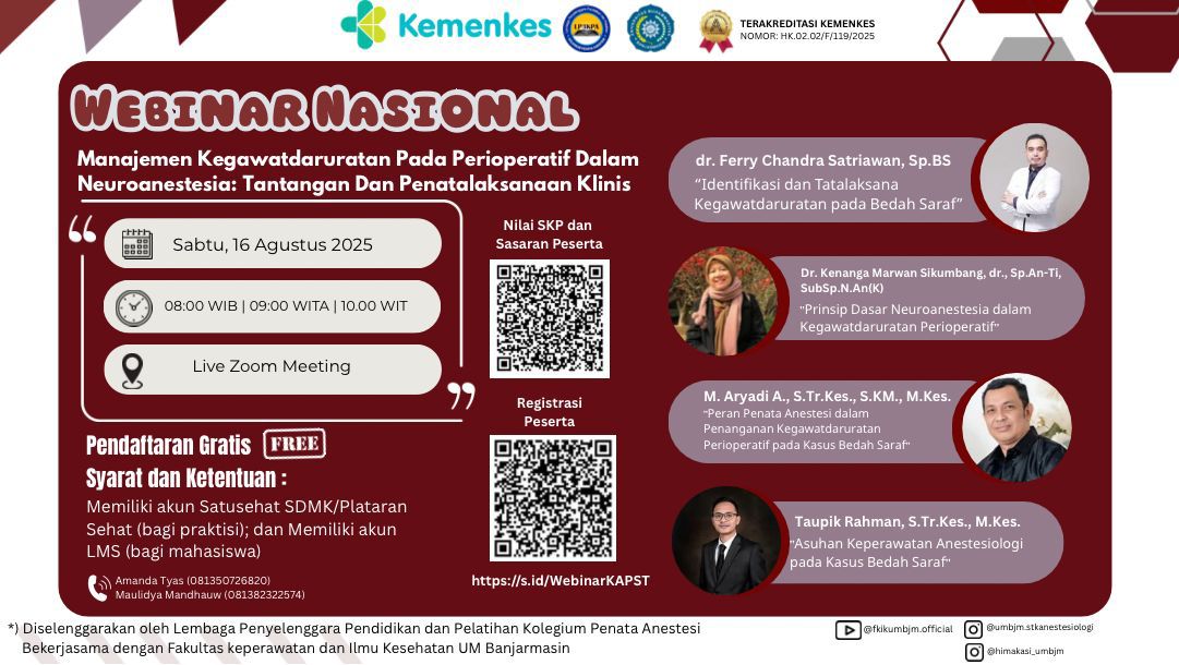 Manajemen Kegawatdaruratan Pada Perioperatif Dalam Neuroanestesia: Tantangan Dan Penatalaksanaan Klinis Angkatan 1