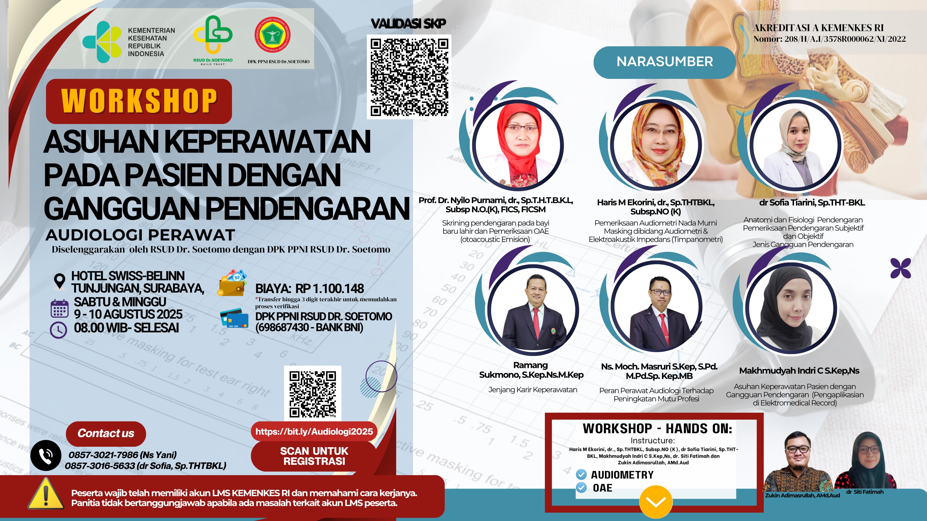 Workshop Asuhan Keperawatan Pada Pasien Dengan Gangguan Pendengaran Angkatan 1