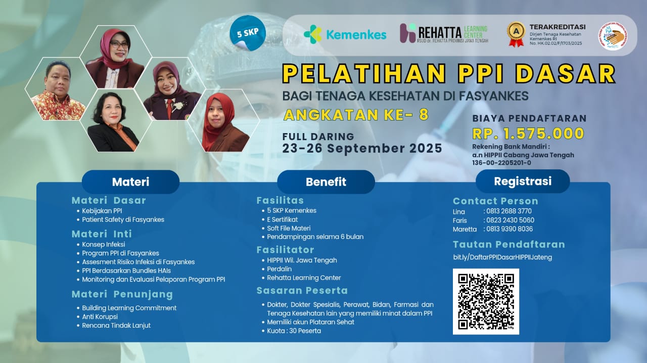 Pelatihan Pencegahan dan Pengendalian Infeksi Dasar bagi Tenaga Kesehatan di Fasilitas Pelayanan Kesehatan Angkatan 4