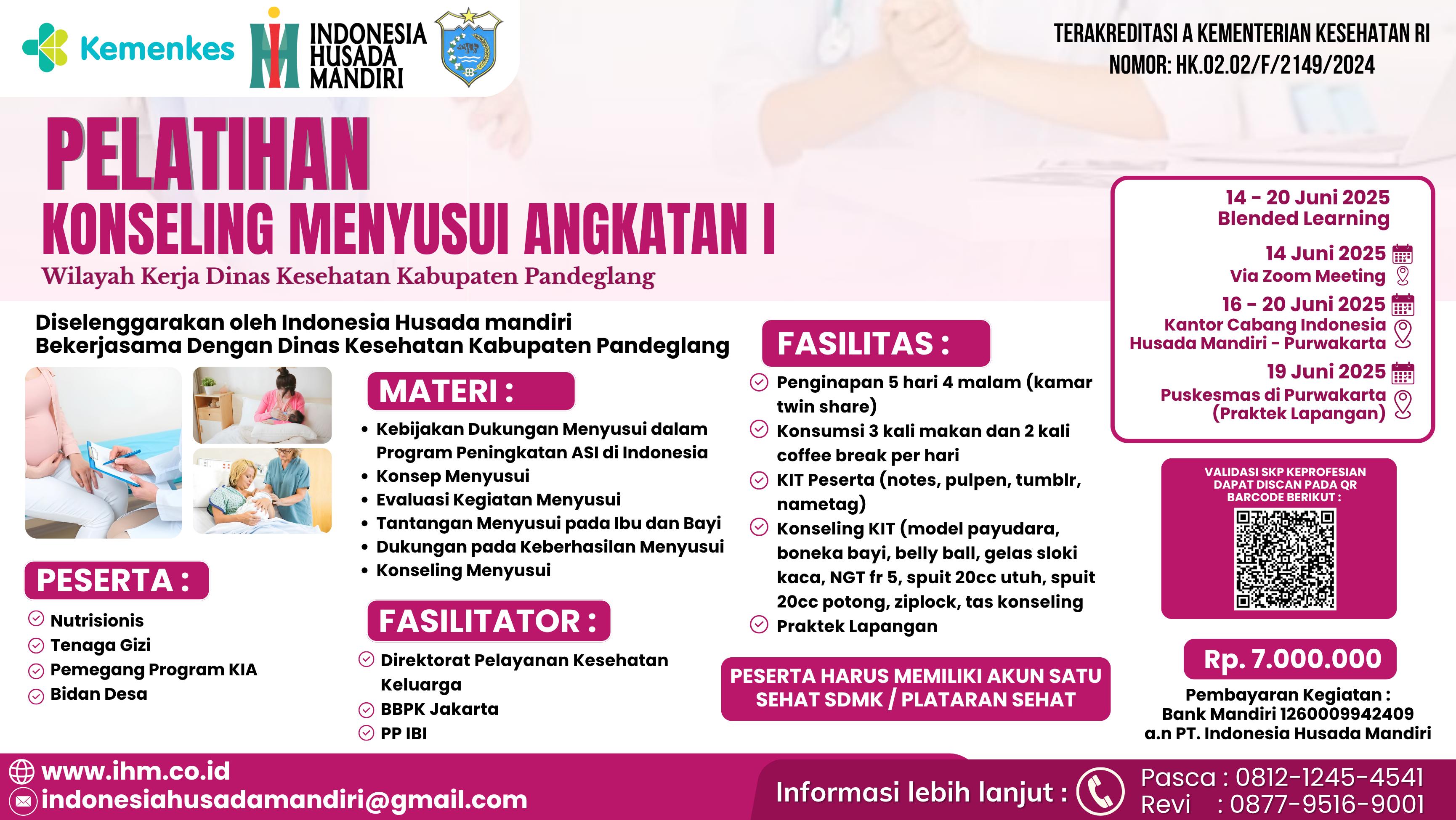 Pelatihan Konseling Menyusui Angkatan 1